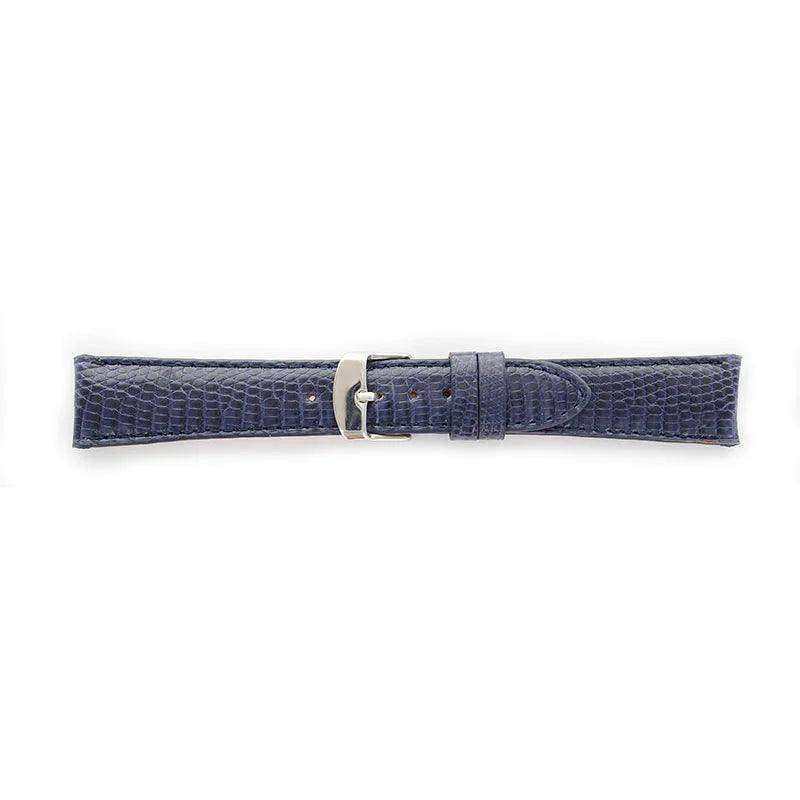 Bracelet - Bleu nuit - Cuir de Lézard - Atelier Victor