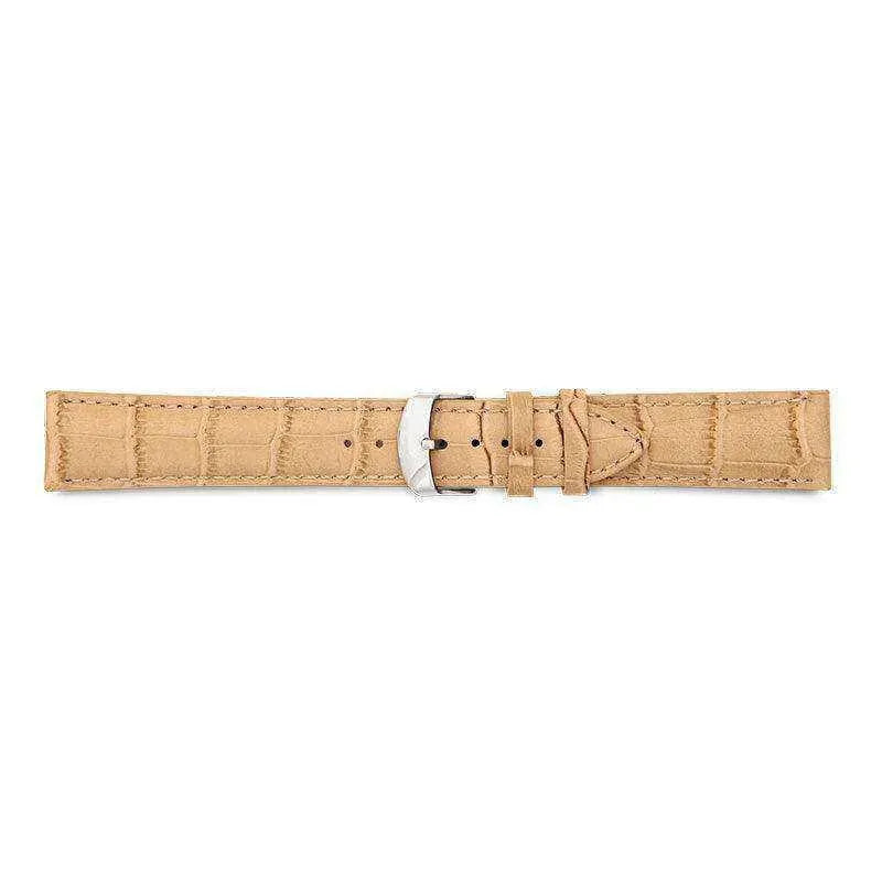 Bracelet de montre Beige - Cuir façon crocodile - Atelier Victor