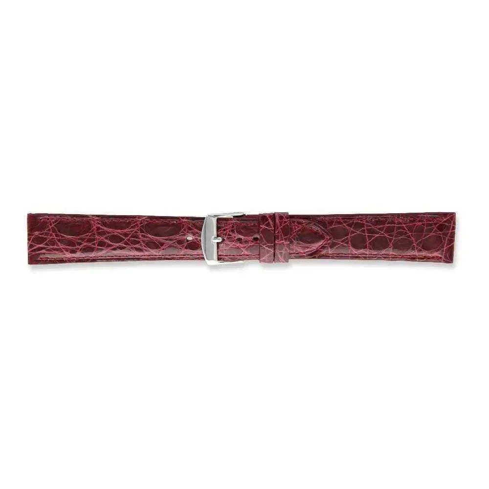 Bracelet de montre Bordeaux - Cuir crocodile - Atelier Victor