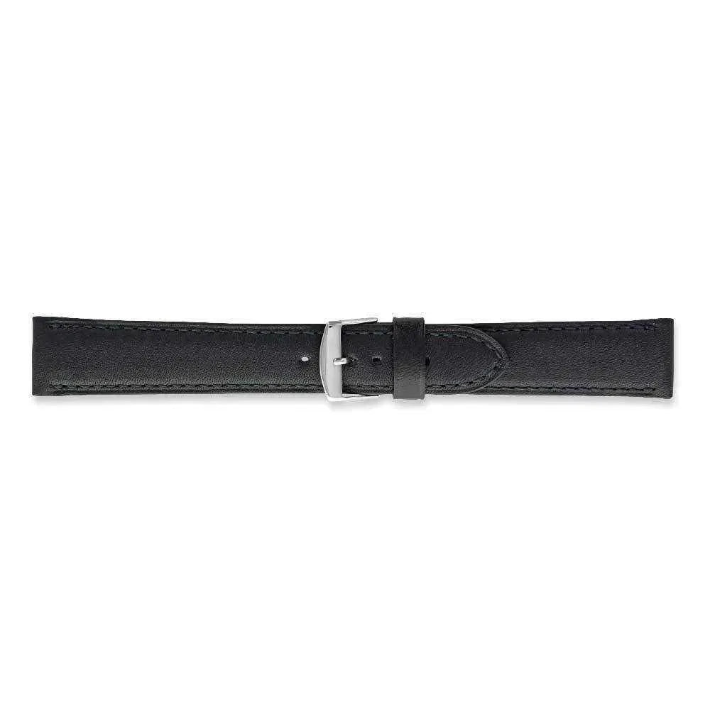 Bracelet de montre Noir - Cuir lisse - Atelier Victor