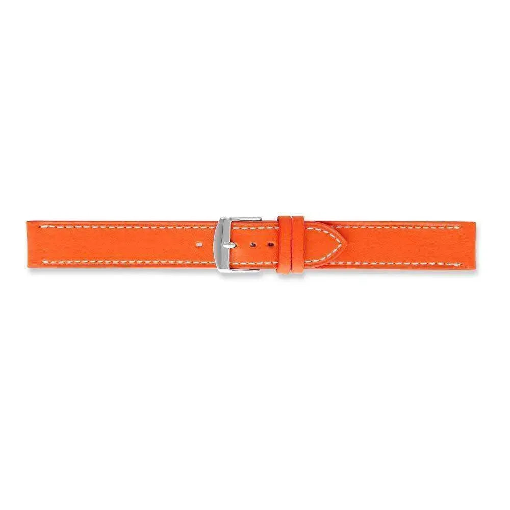 Bracelet de montre Orange - Cuir souple - Atelier Victor