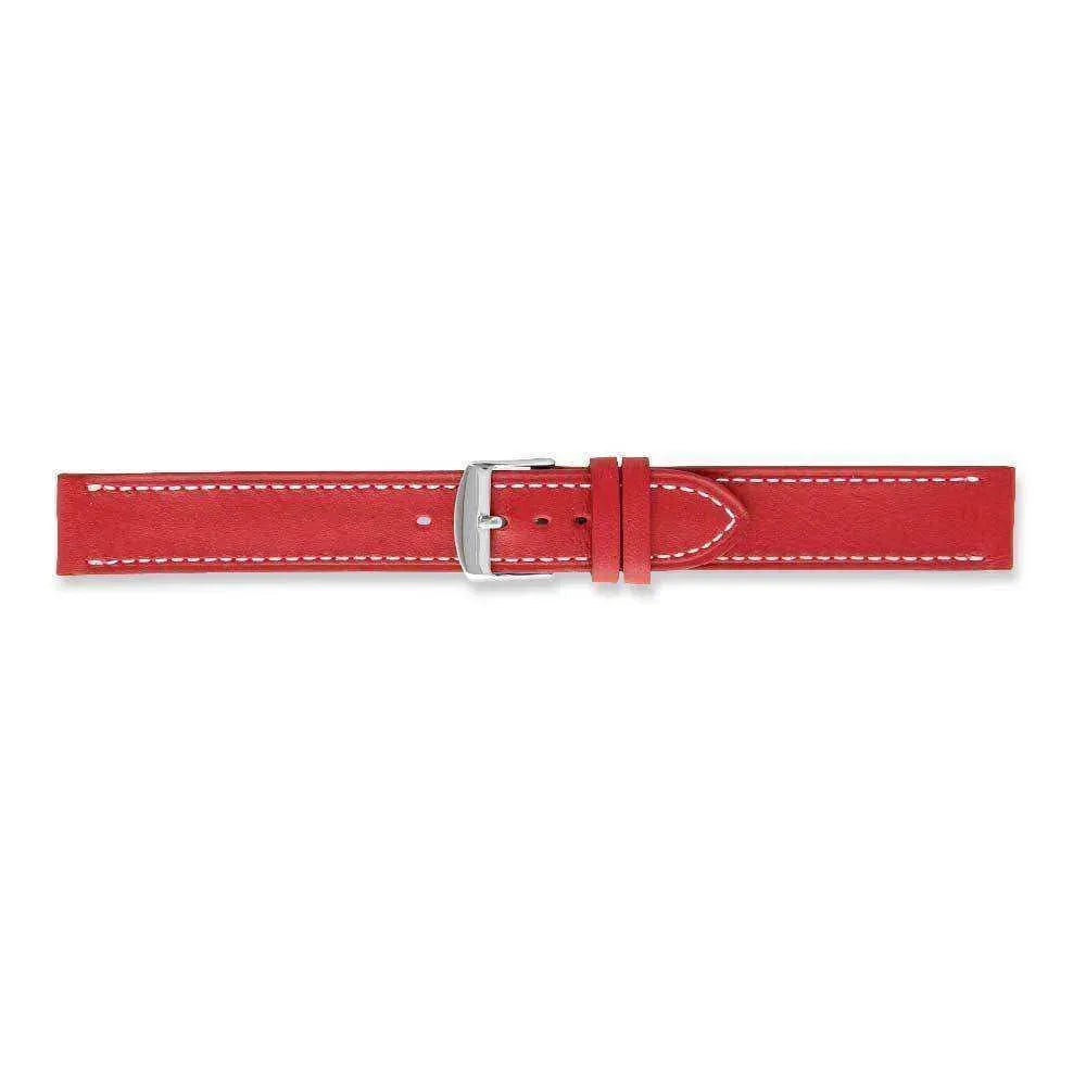 Bracelet de montre Rouge - Cuir souple - Atelier Victor