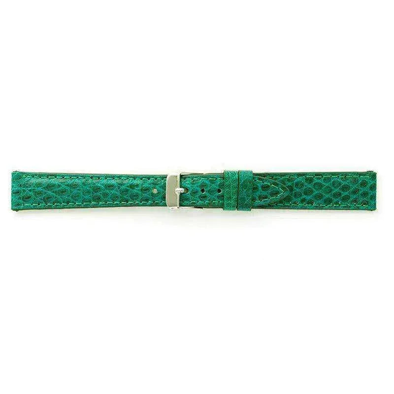 Bracelet de montre Vert émeraude - Cuir Lézard - Atelier Victor