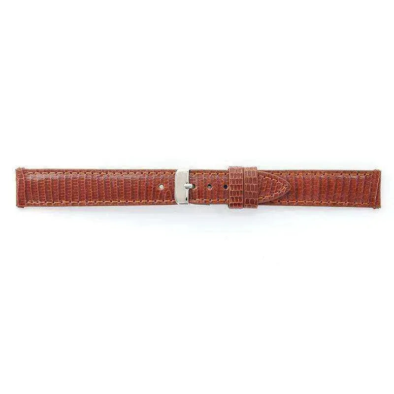 Bracelet de motnre cognac - Cuir Lézard - Atelier Victor