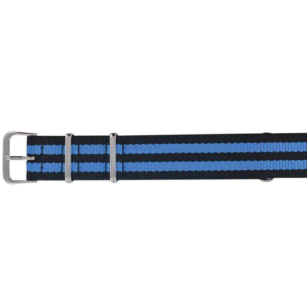 Bracelet - Noir & Bleu - Nato - Atelier Victor