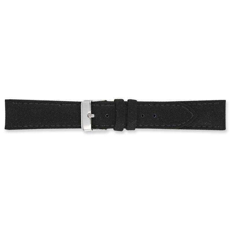 Bracelet - Noir - Croûte de cuir aspect velours - Atelier Victor