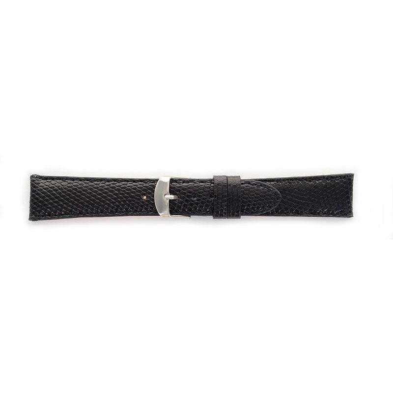 Bracelet - Noir - Cuir de Lézard - Atelier Victor