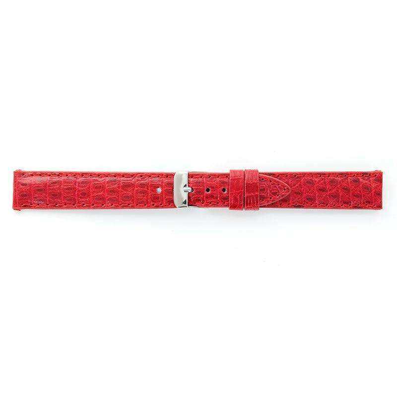 Bracelet - Rouge - Cuir de Lézard - Atelier Victor