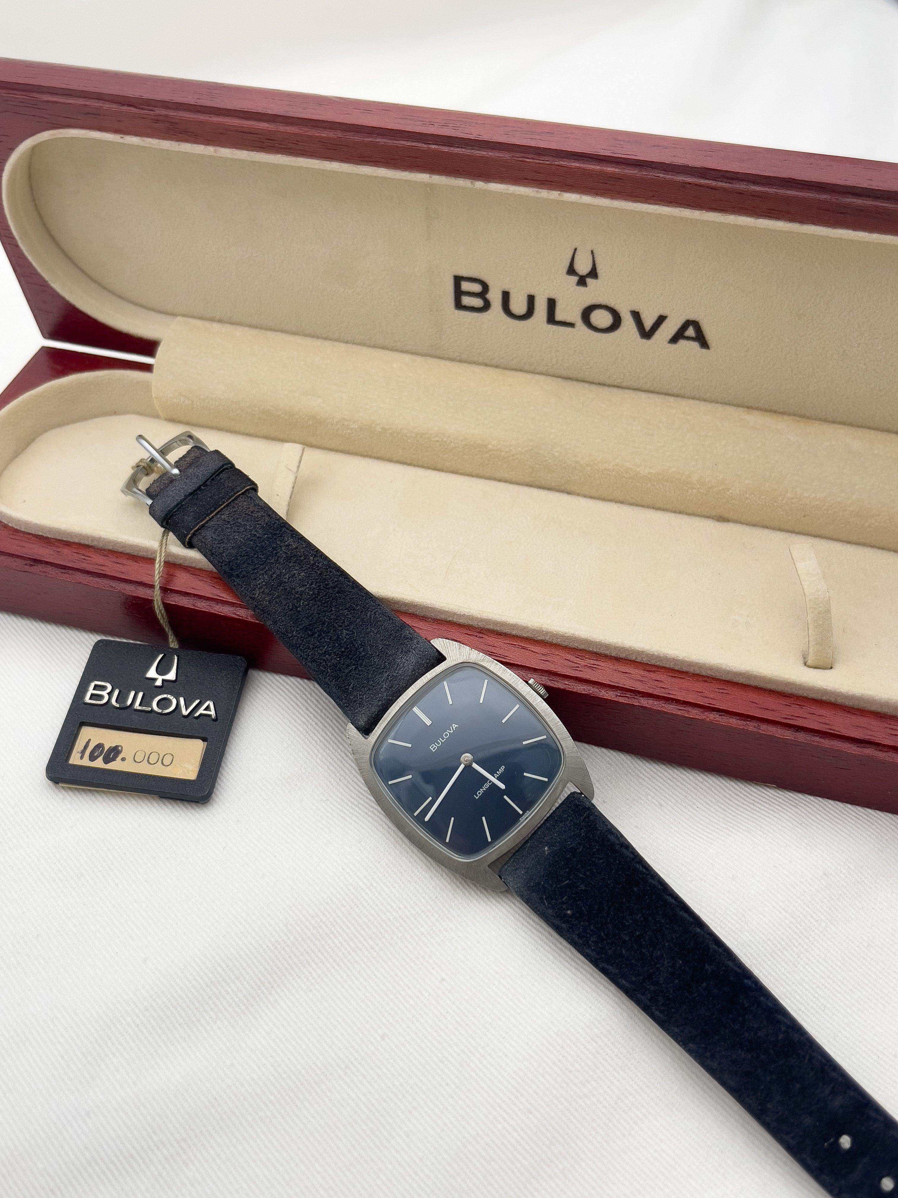 Bulova x Longtemps - Blue Dress Watch NOS + BOX - 1980’s - Atelier Victor