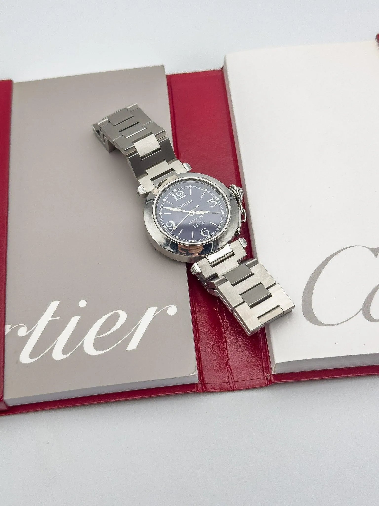 Cartier - Pasha Big Date Blue- Full Set - 2000's - Atelier Victor