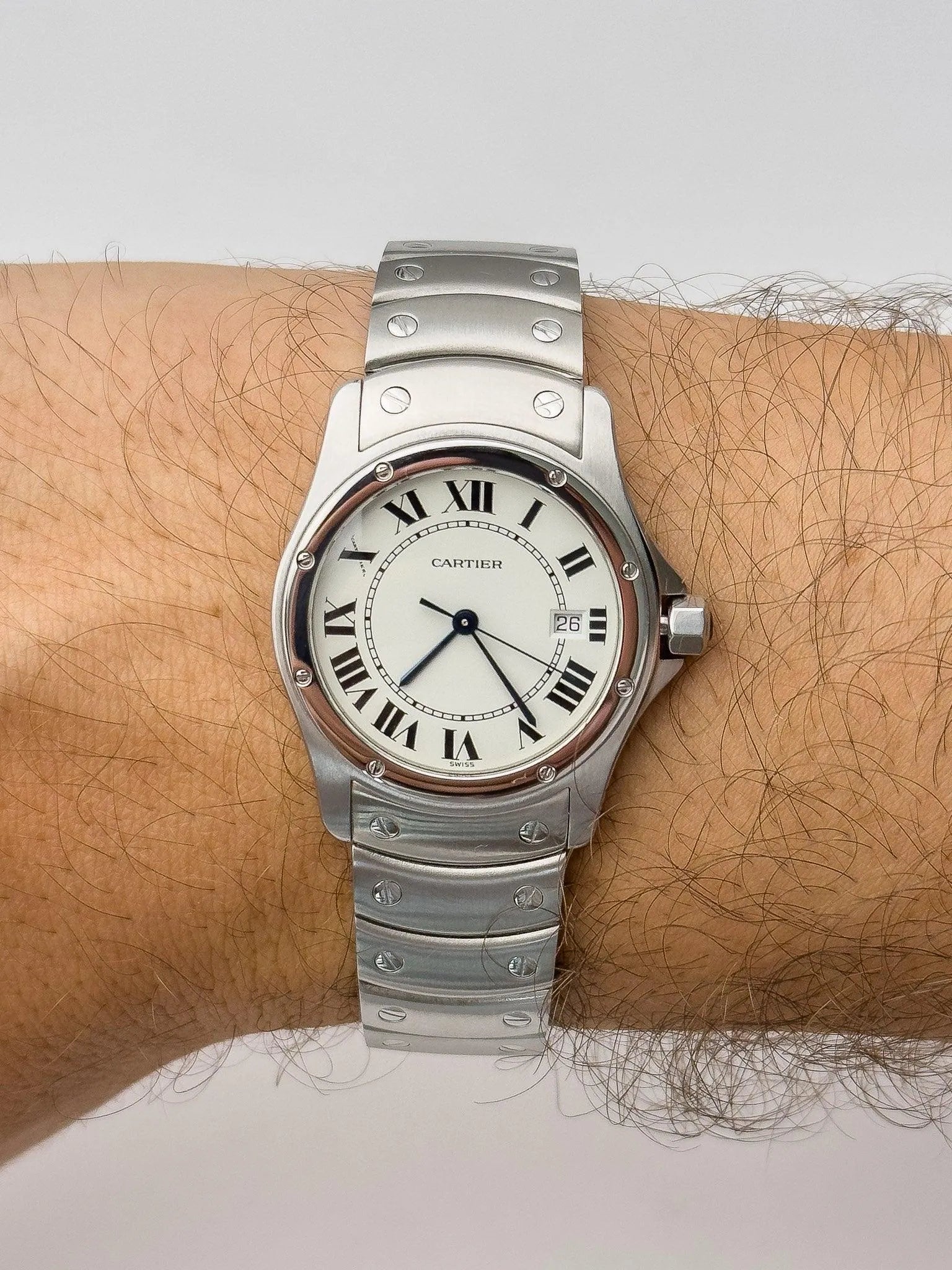 Cartier - Santos Ronde Steel - 1990's - Atelier Victor