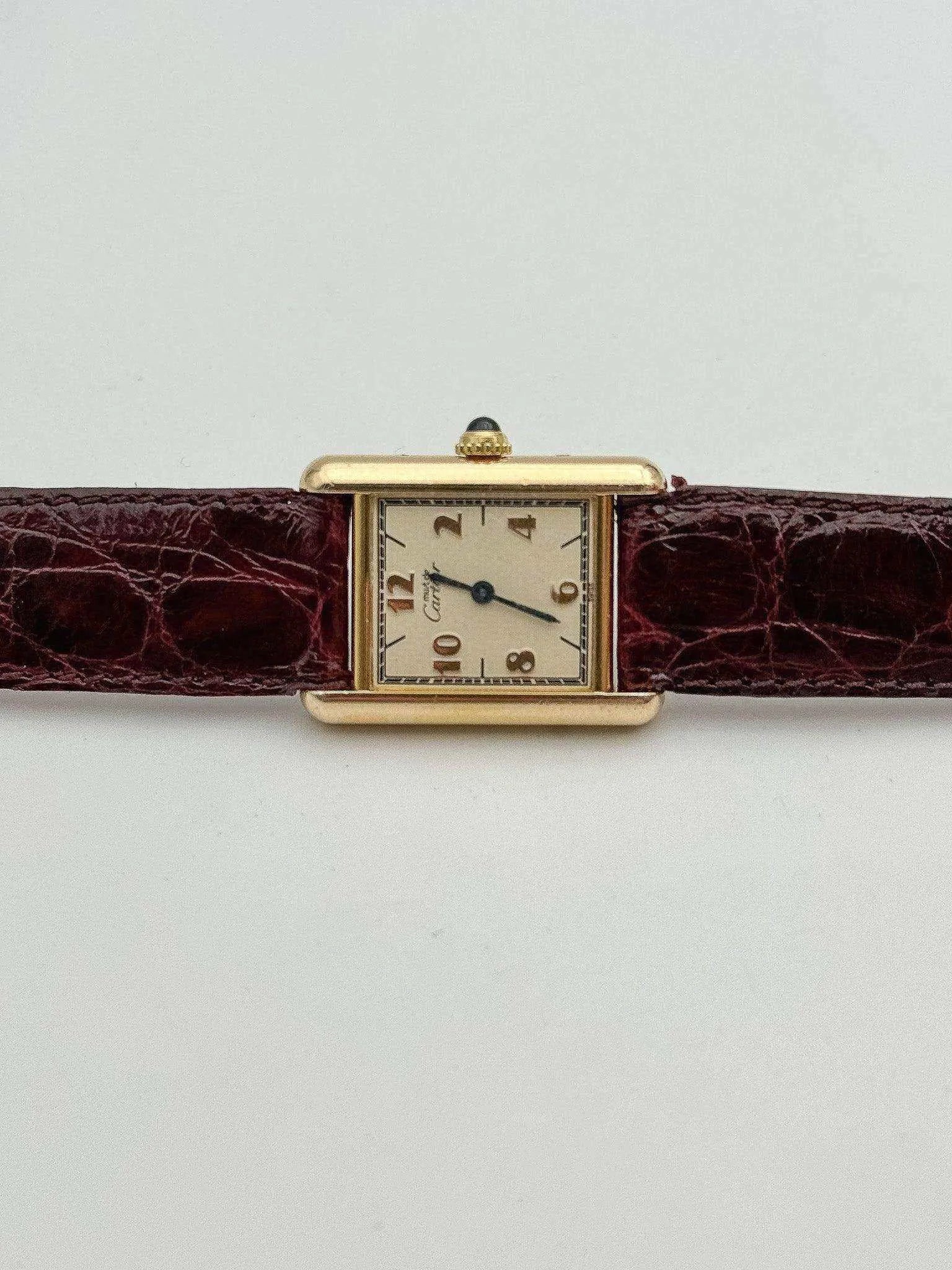 Cartier - Tank Must Vermeil SM Arabe dial Lady - 1980/90s - Atelier Victor