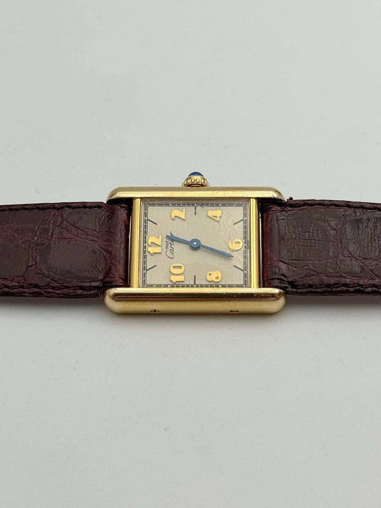 Cartier - Tank Must Vermeil SM Arabe dial Lady - 1980/90s - Atelier Victor