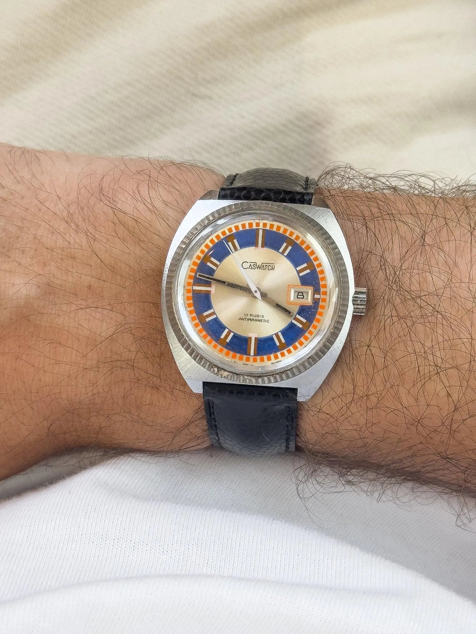 CasWatch - Blue & Orange Date - 1970s - Atelier Victor