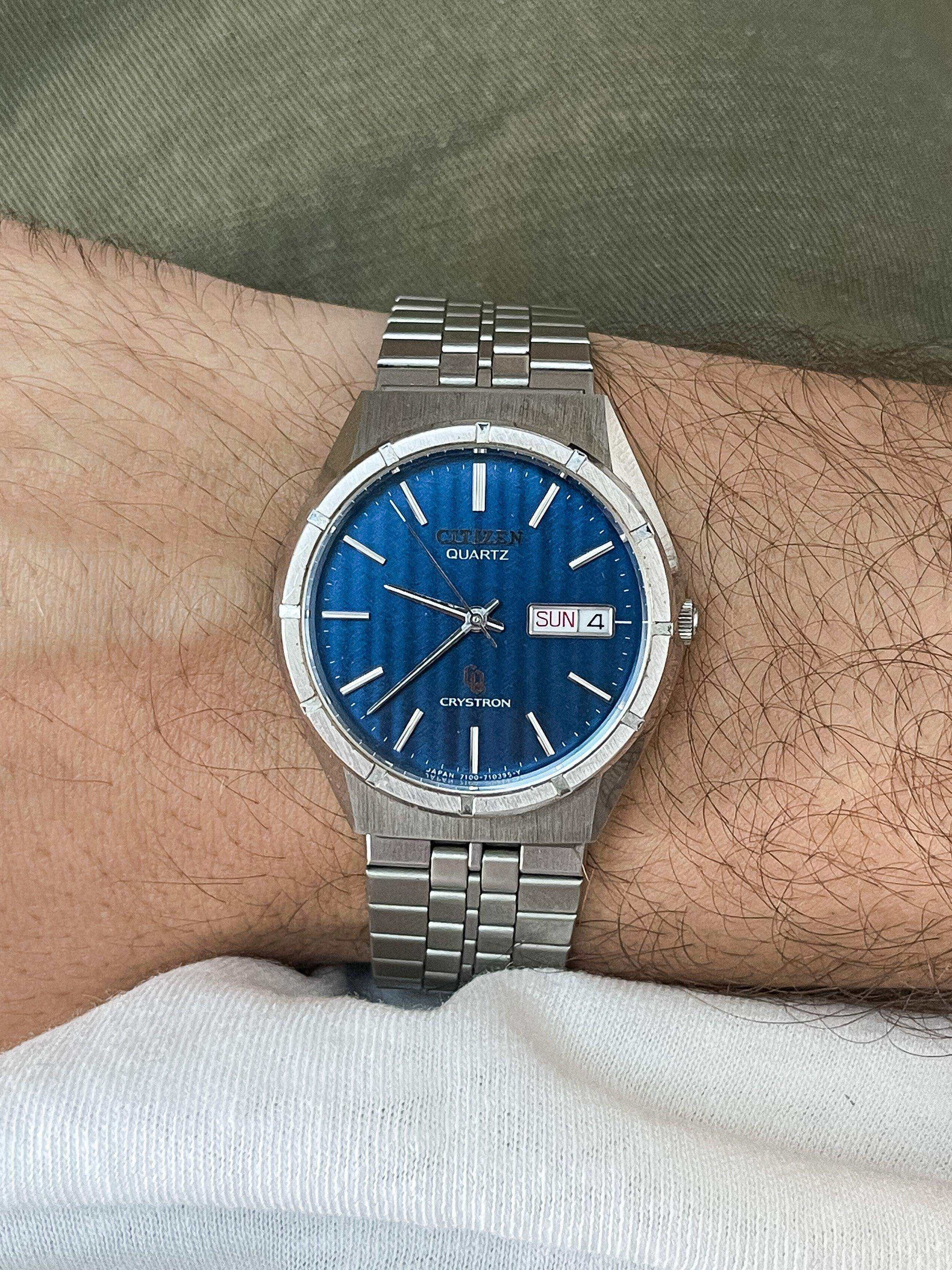 Citizen - Cryston Blue Dial - 1980's - Atelier Victor