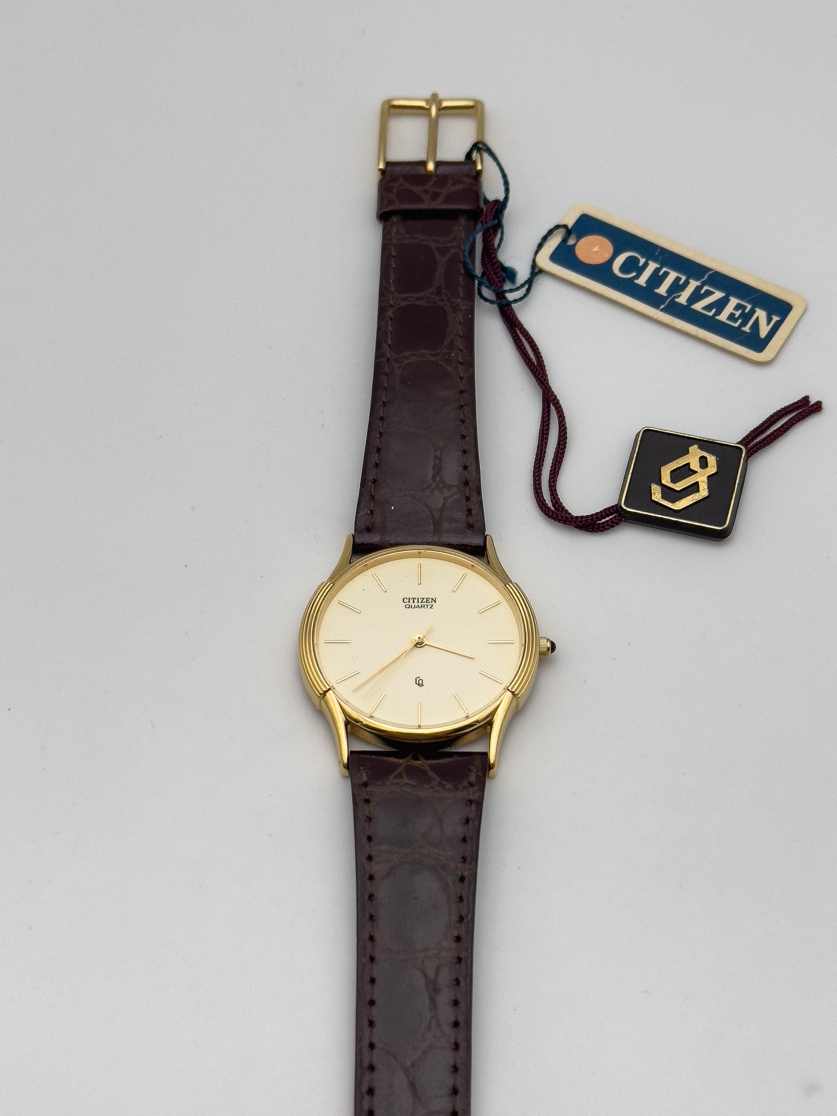 Citizen - Lemon Gold Cabochon - NOS - 1980's - Atelier Victor