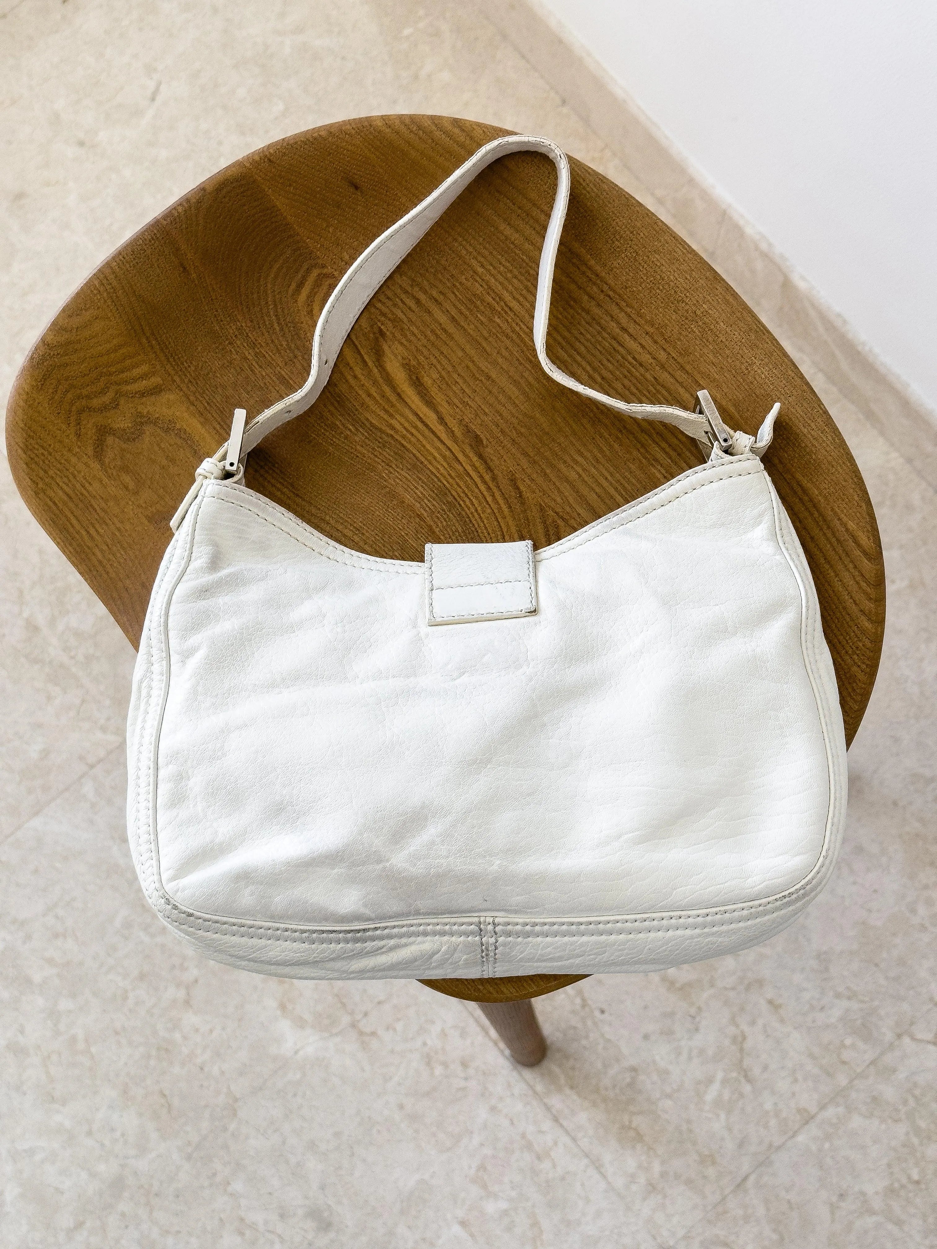 Fendi - Sac à main Baguette Blanc - Atelier Victor