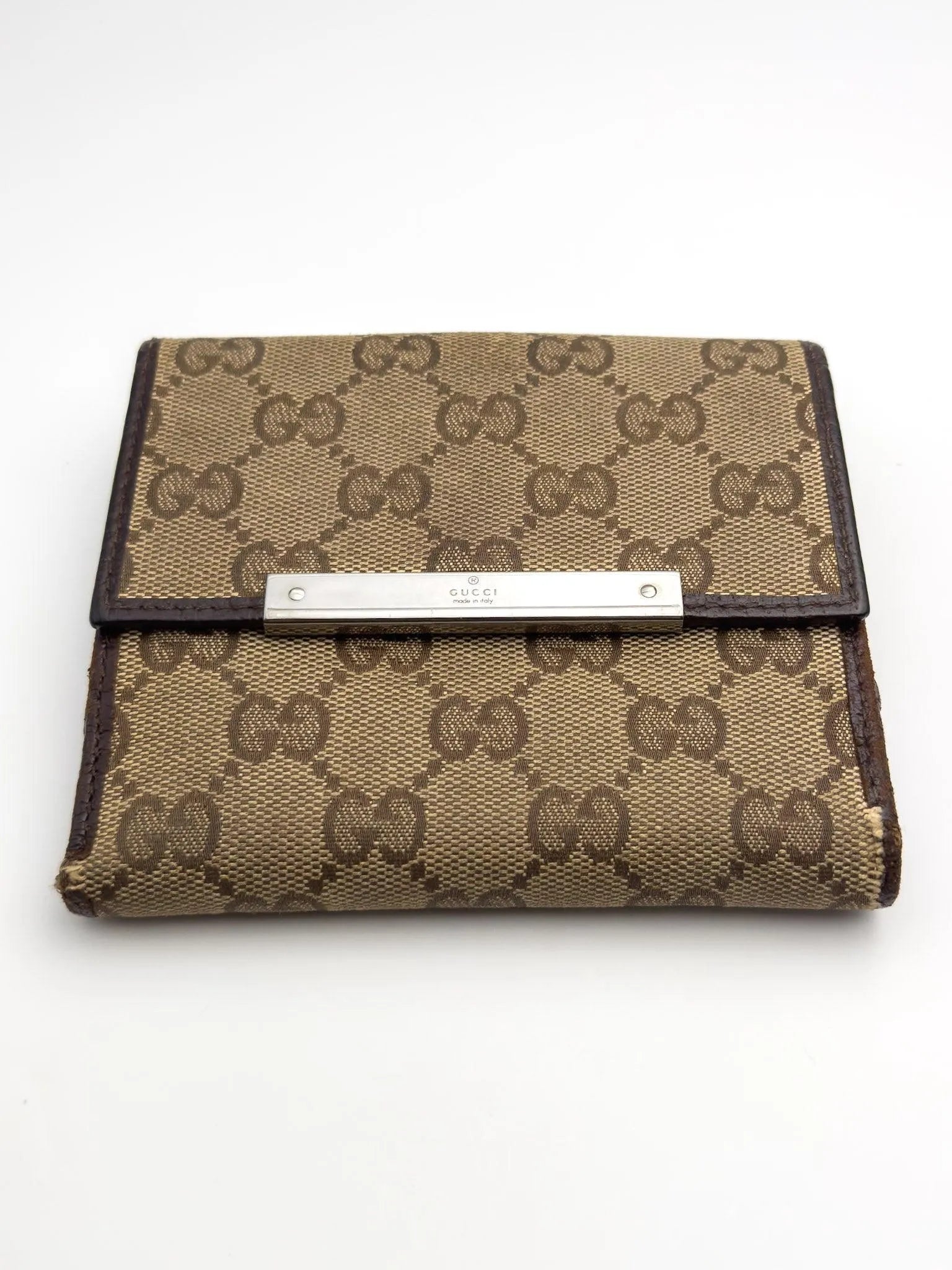 Gucci - Portefeuille en toile GG Marron - Atelier Victor