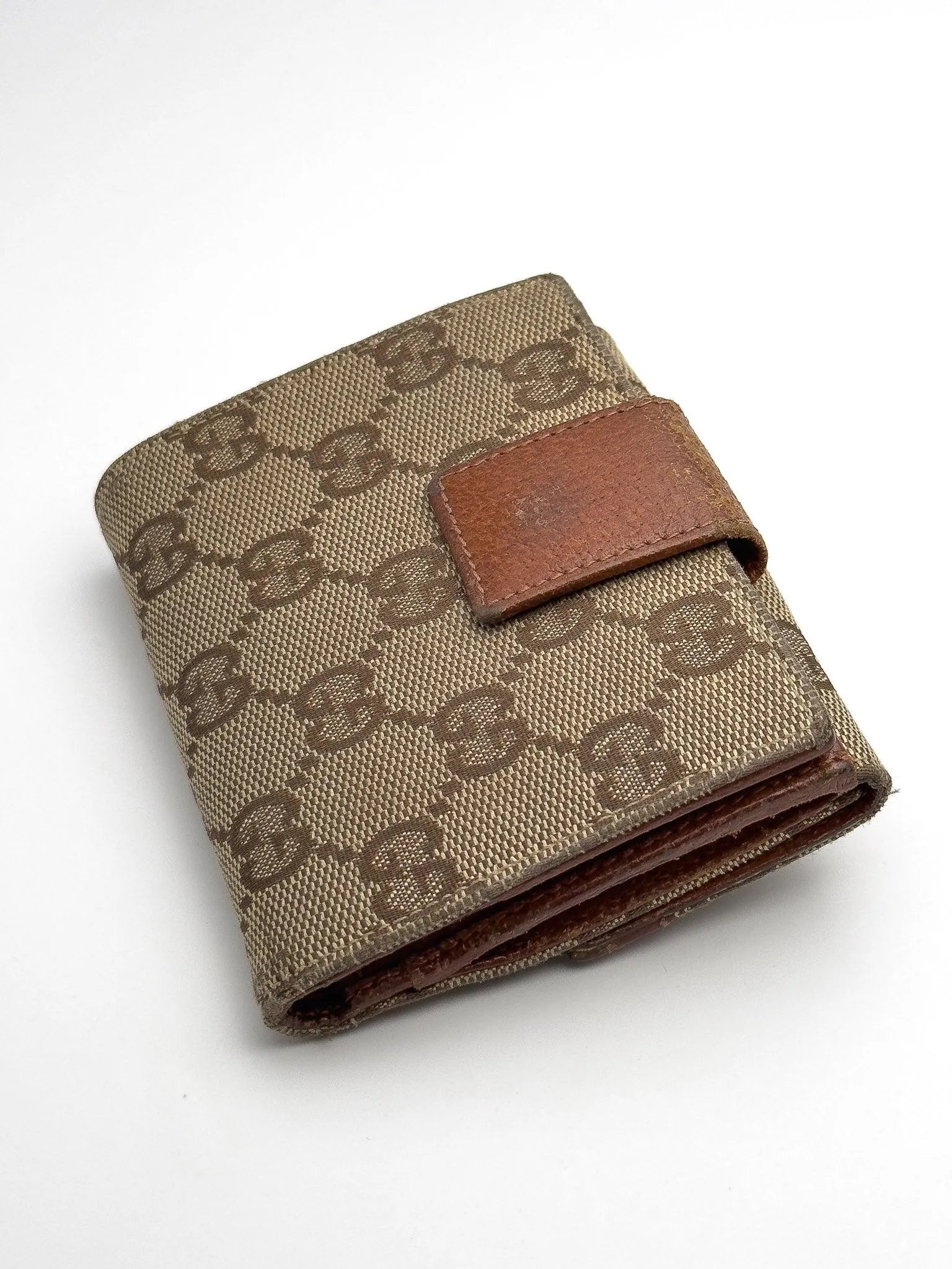 Gucci - Portefeuille en toile GG Marron Clous - Atelier Victor