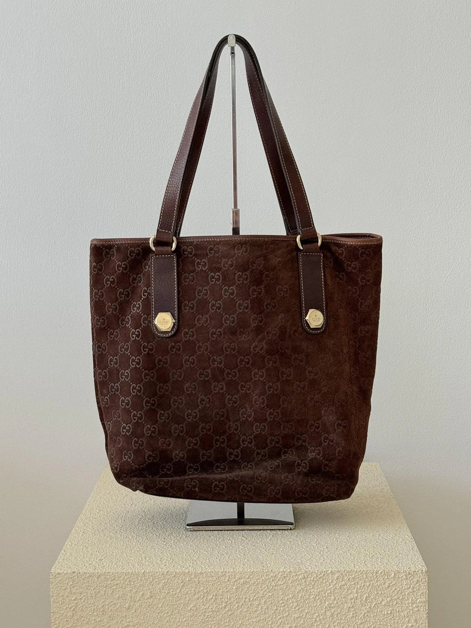 Gucci - Sac à main suede marron - Atelier Victor