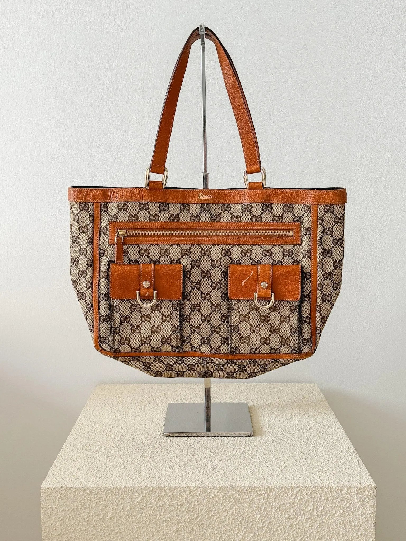 Gucci - Sac cabas GG Abbey marron - Atelier Victor