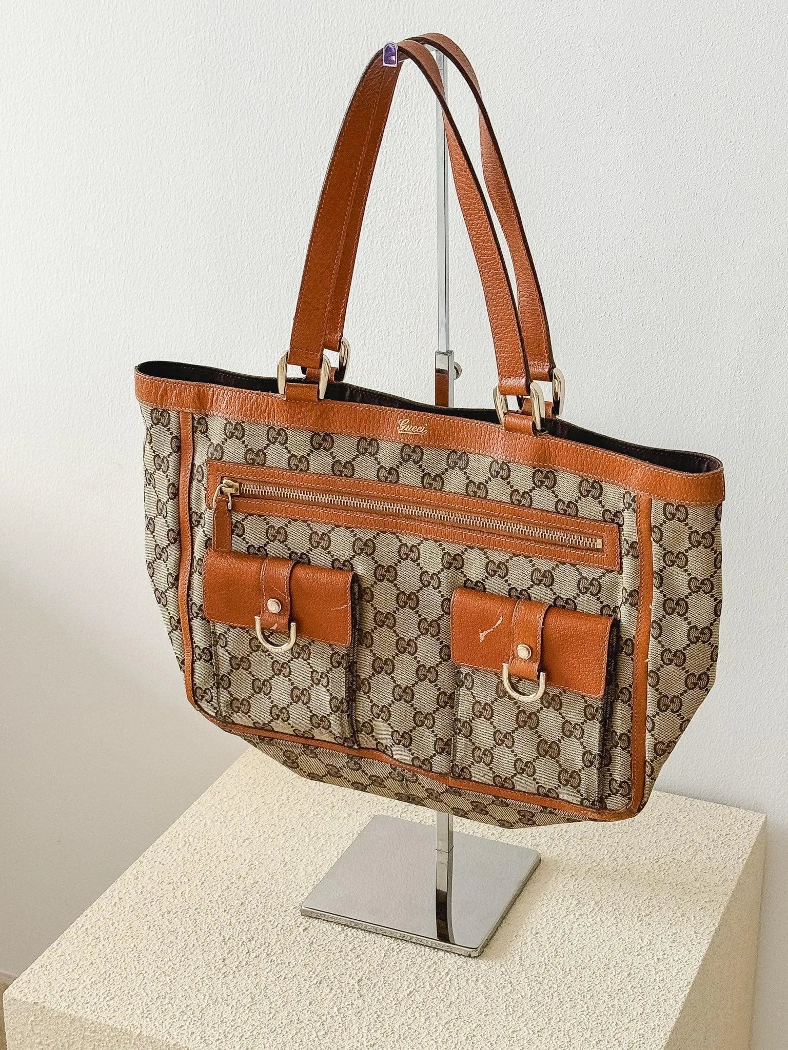 Gucci - Sac cabas GG Abbey marron - Atelier Victor