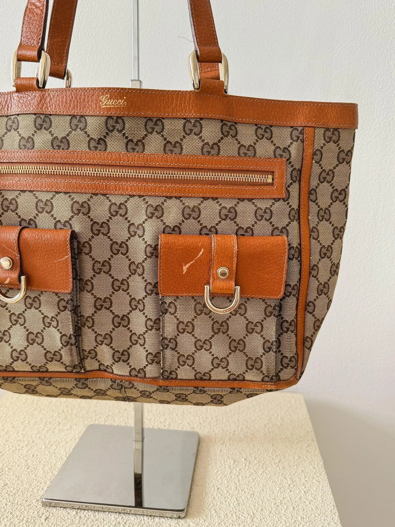 Gucci - Sac cabas GG Abbey marron - Atelier Victor