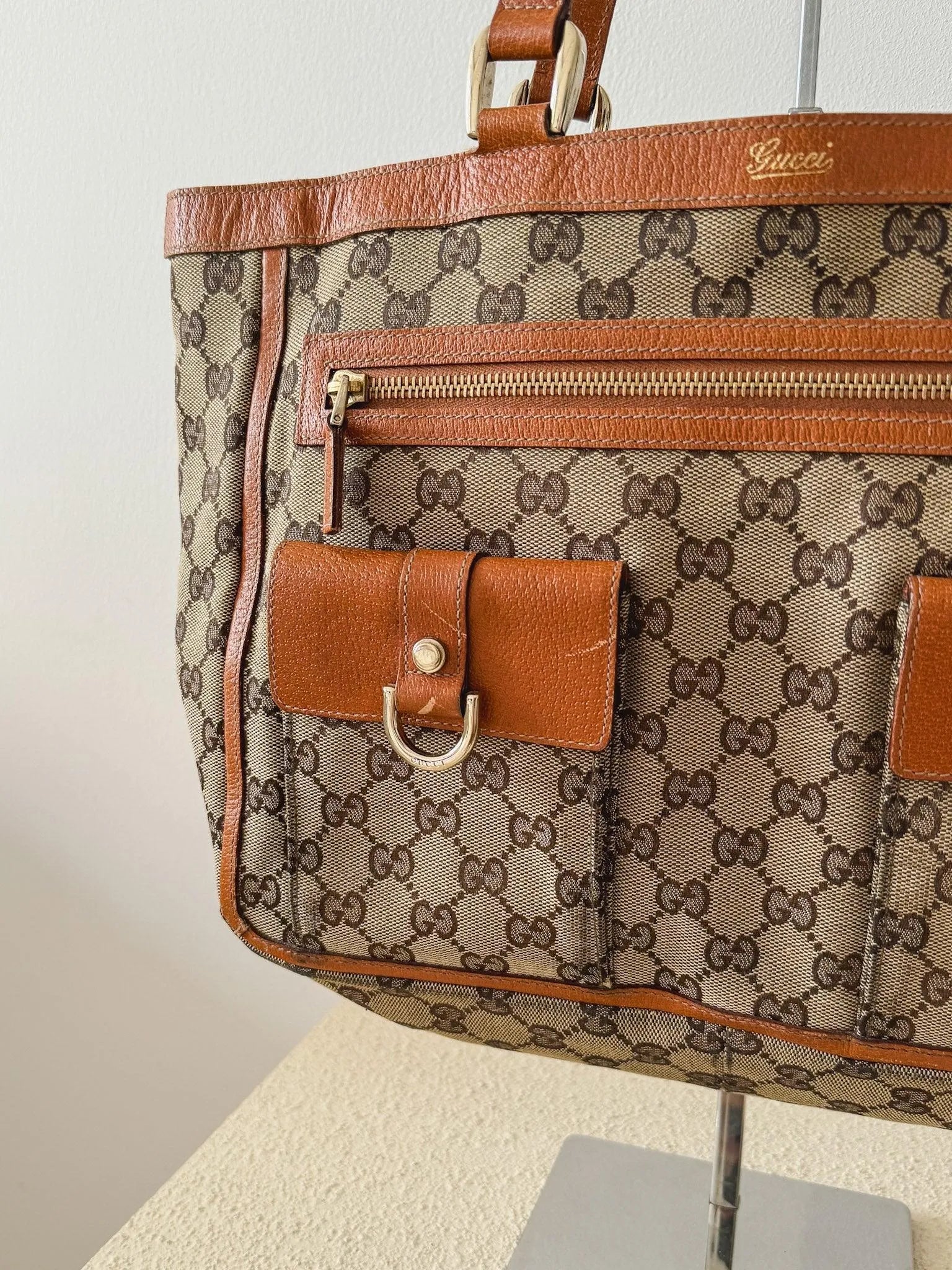 Gucci - Sac cabas GG Abbey marron - Atelier Victor