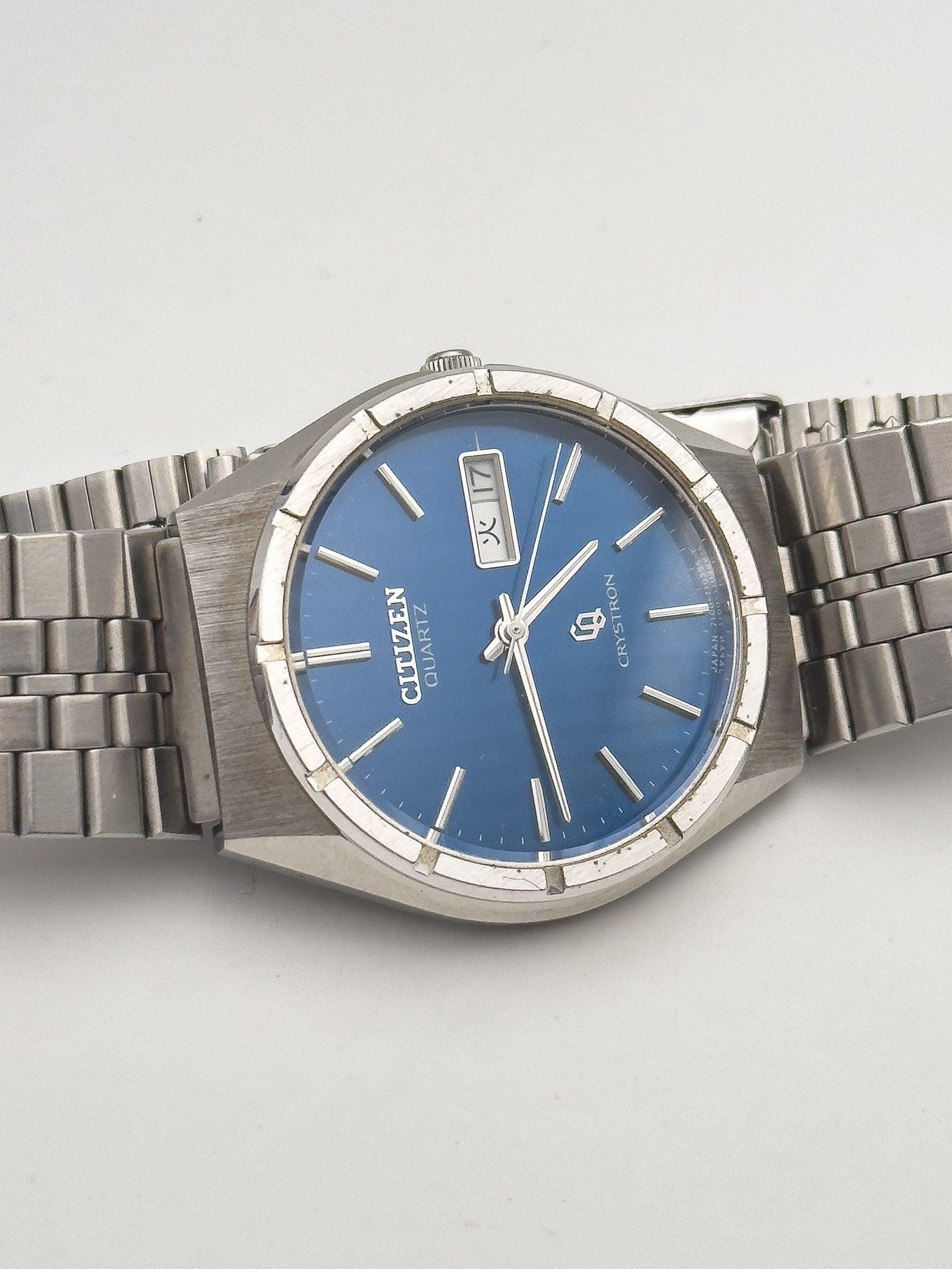 Citizen - Cryston Blue Dial - 1980's - Atelier Victor