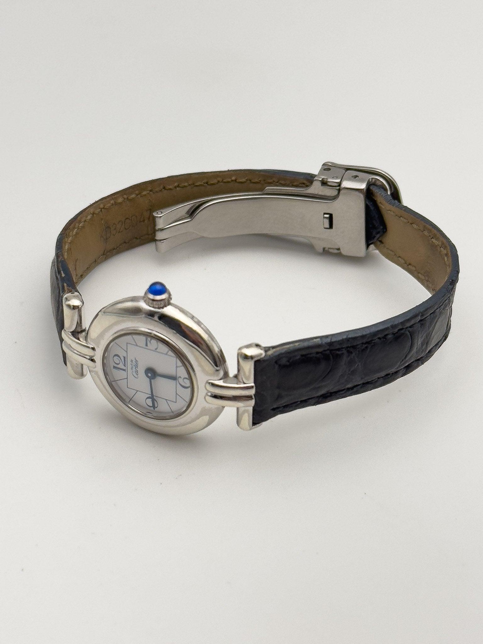 Cartier - Must Colisée Silver Blue - коробка - 1990-е годы