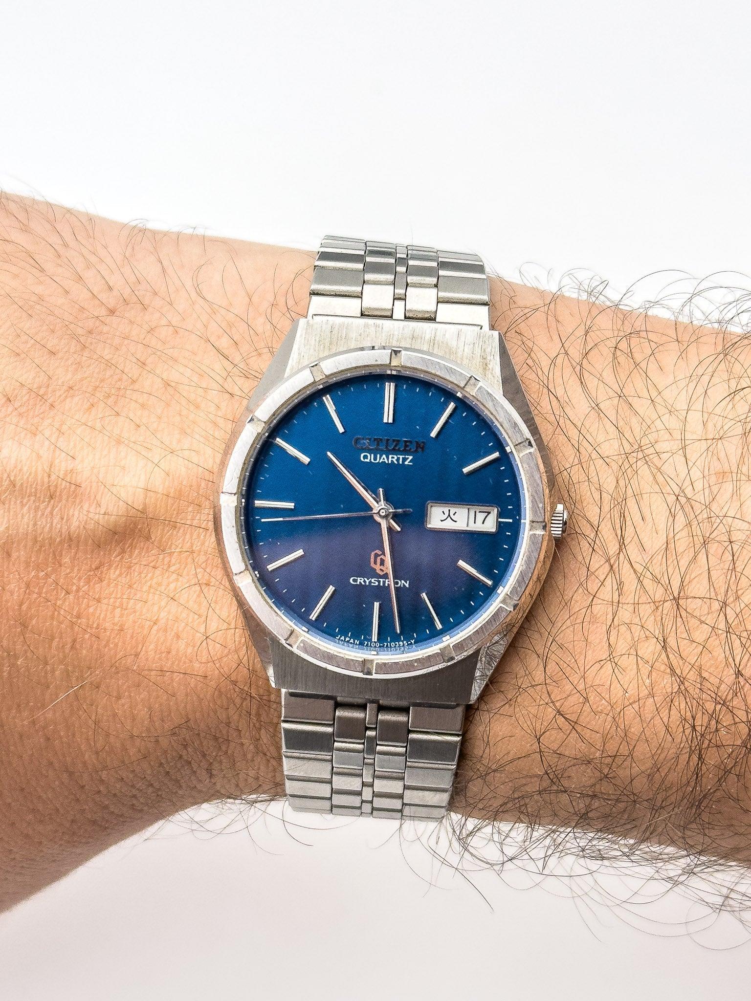 Citizen - Cryston Blue Dial - 1980's - Atelier Victor