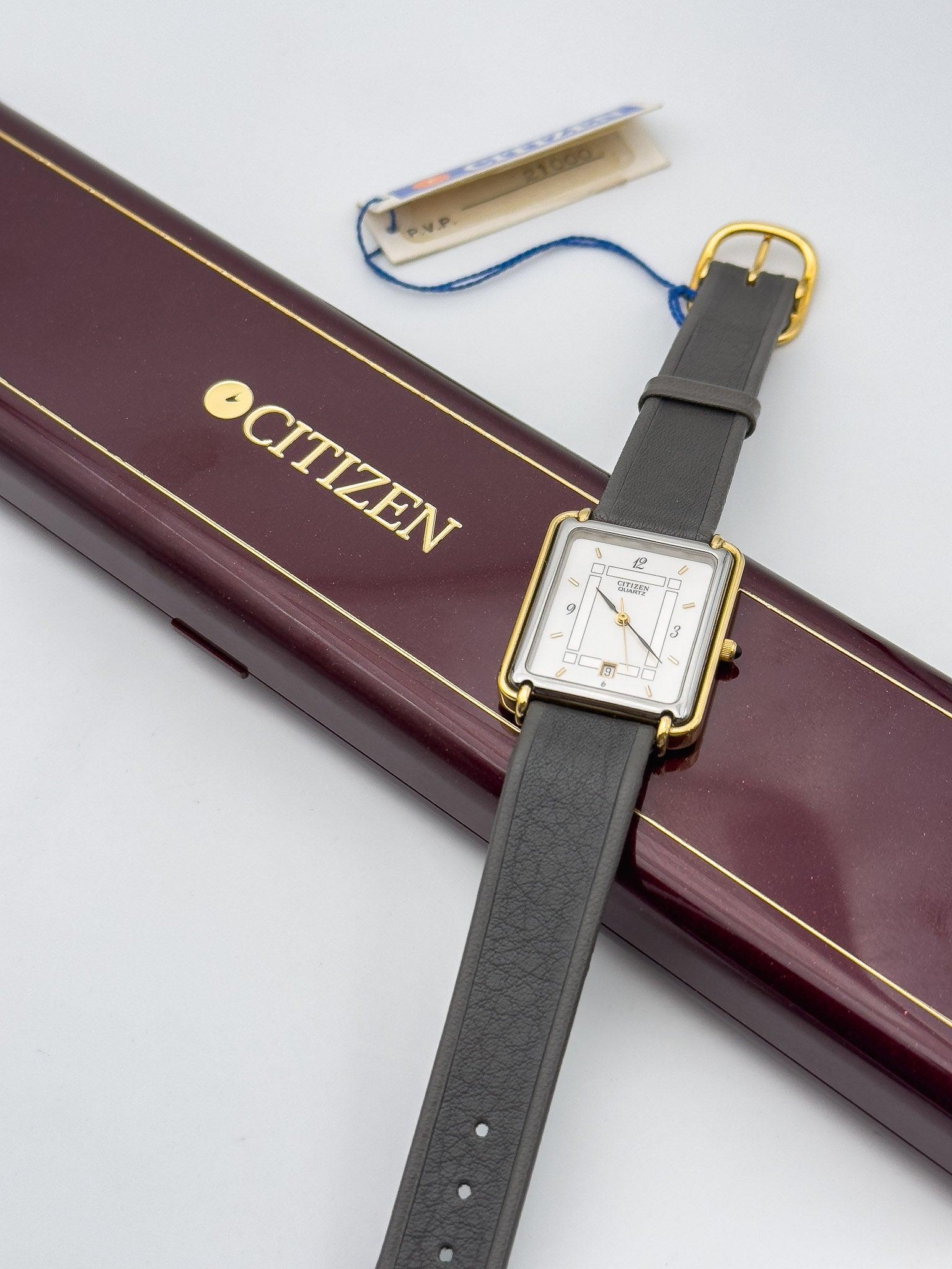 Citizen - Tank PVD Black Gold - - 1990's