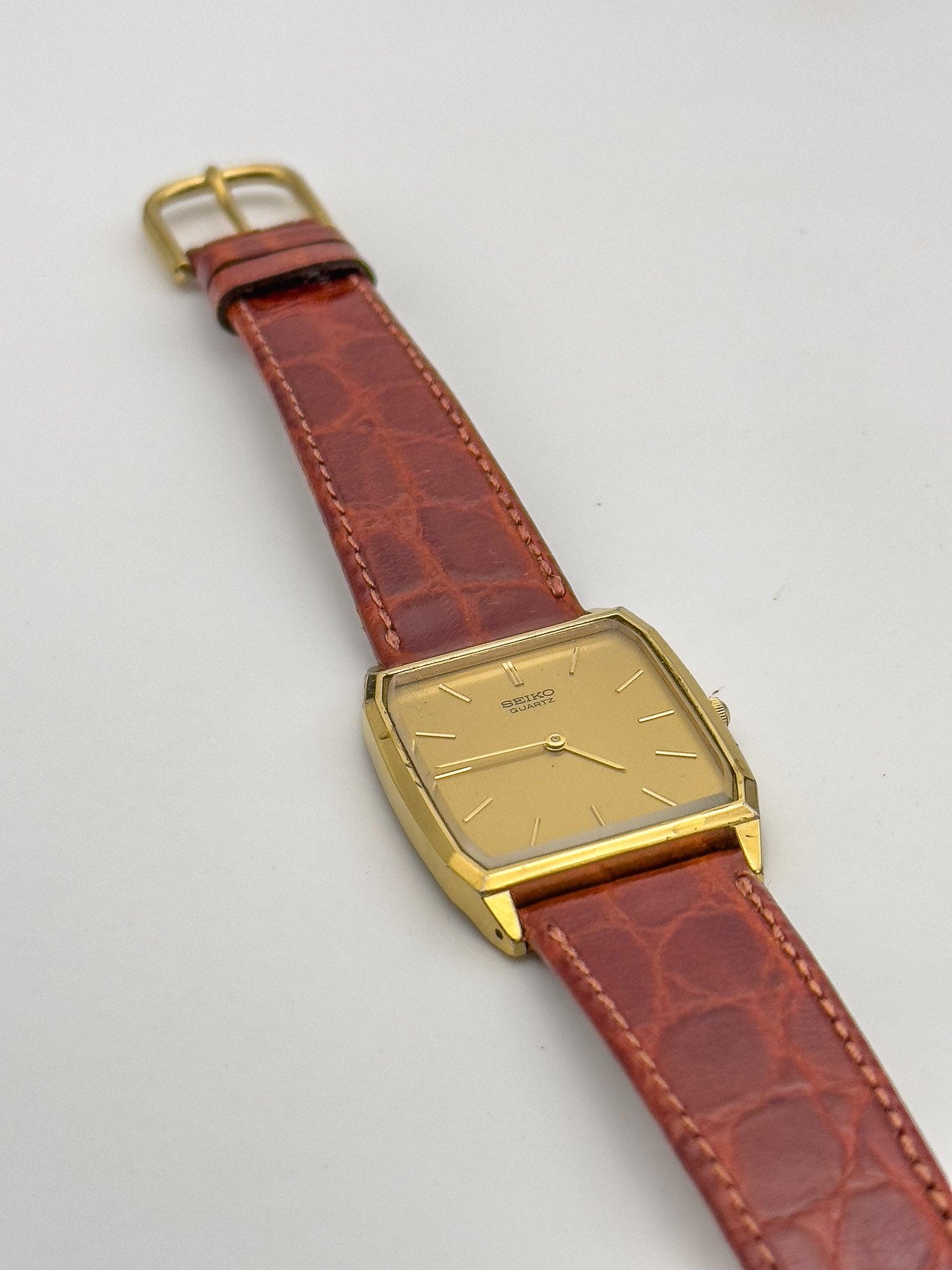 Seiko - Tonneau Gold Dress Watch - 1995