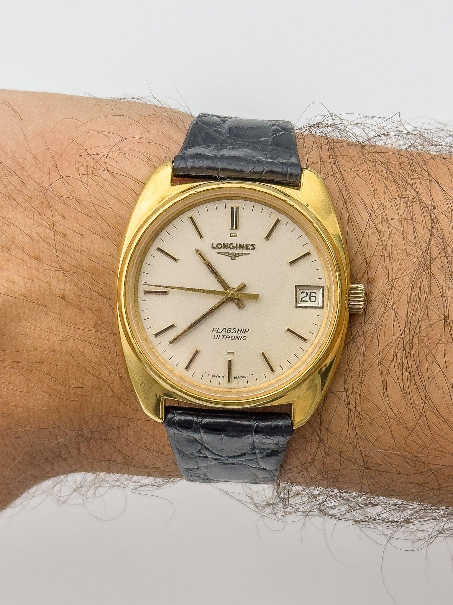 Longines - Flagship Ultronic с золотым покрытием - 1970-е годы