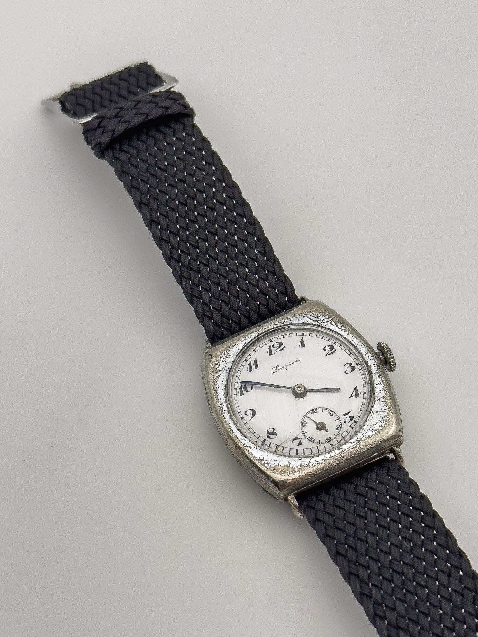 LONGINES - Military Tonneau Enamel Dial - 1913