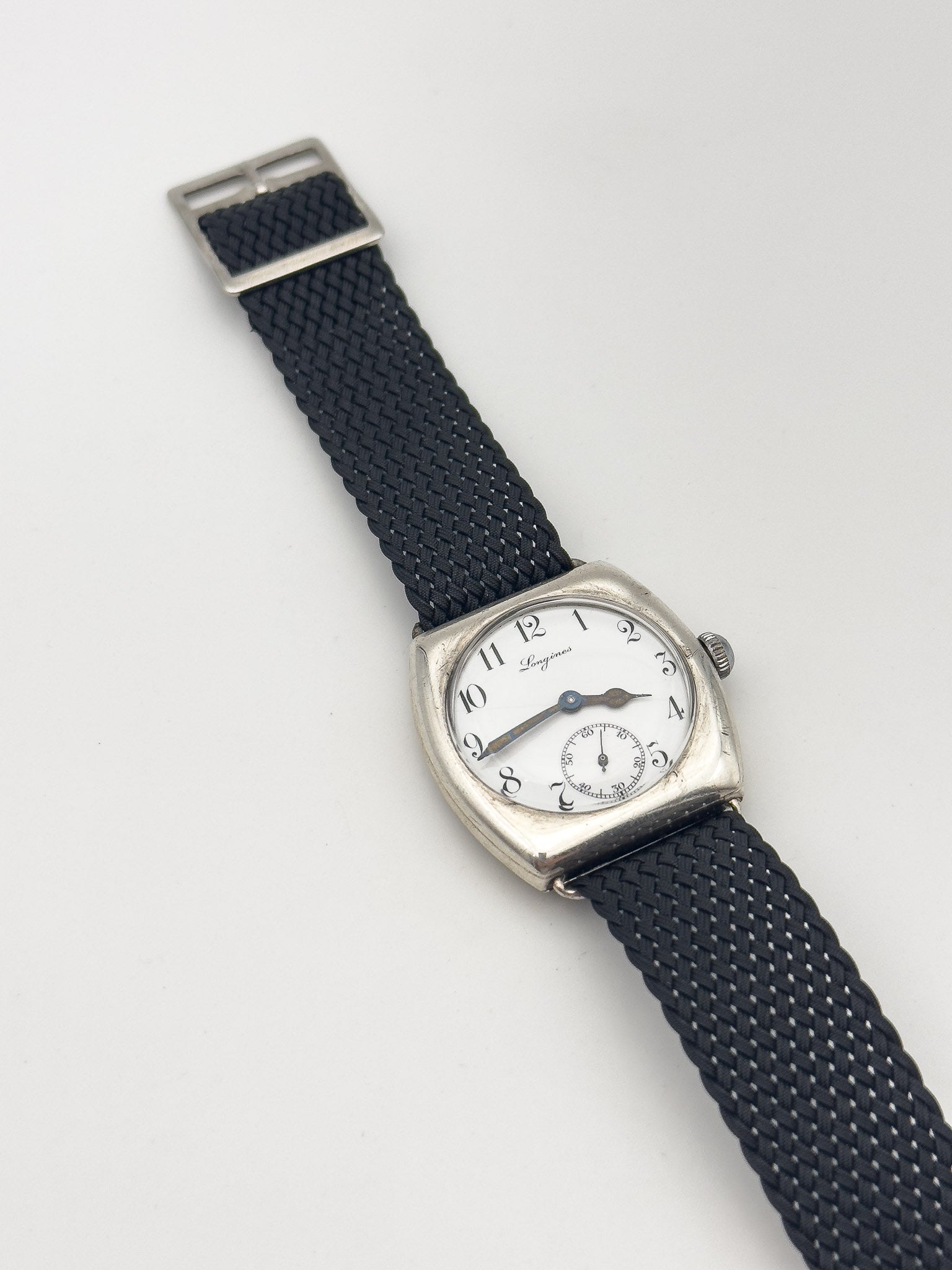 Longines - WW1 Tonneau Silver 925 Oversized - 1915