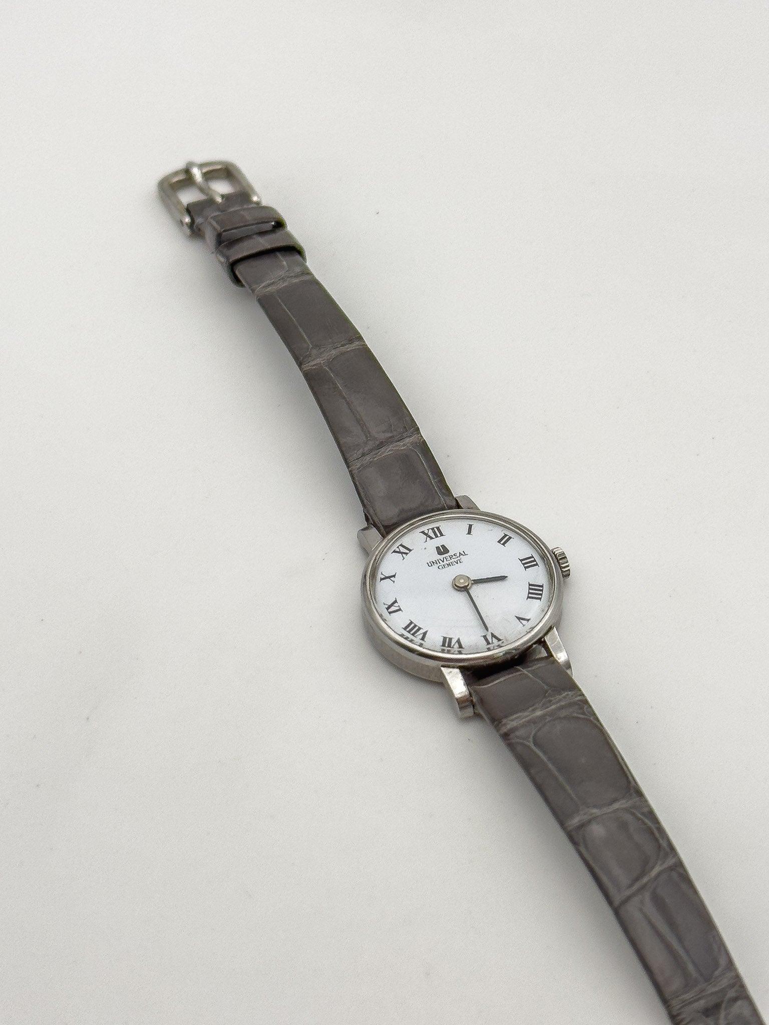 Universal Genève - White Dress Watch - 1970's