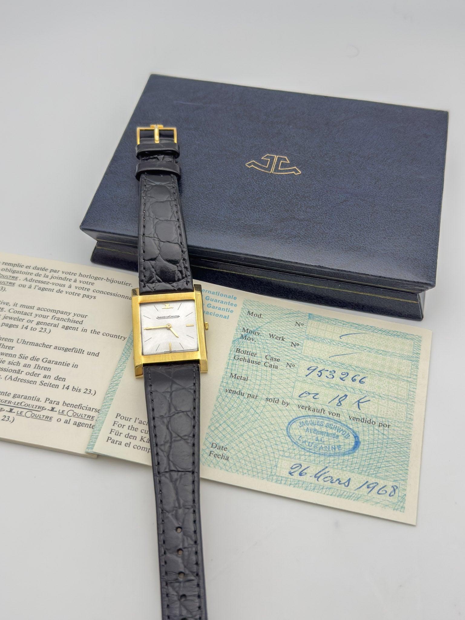 Jaeger -lecoultre - Tank 18k Gold - Volles Set - 1968