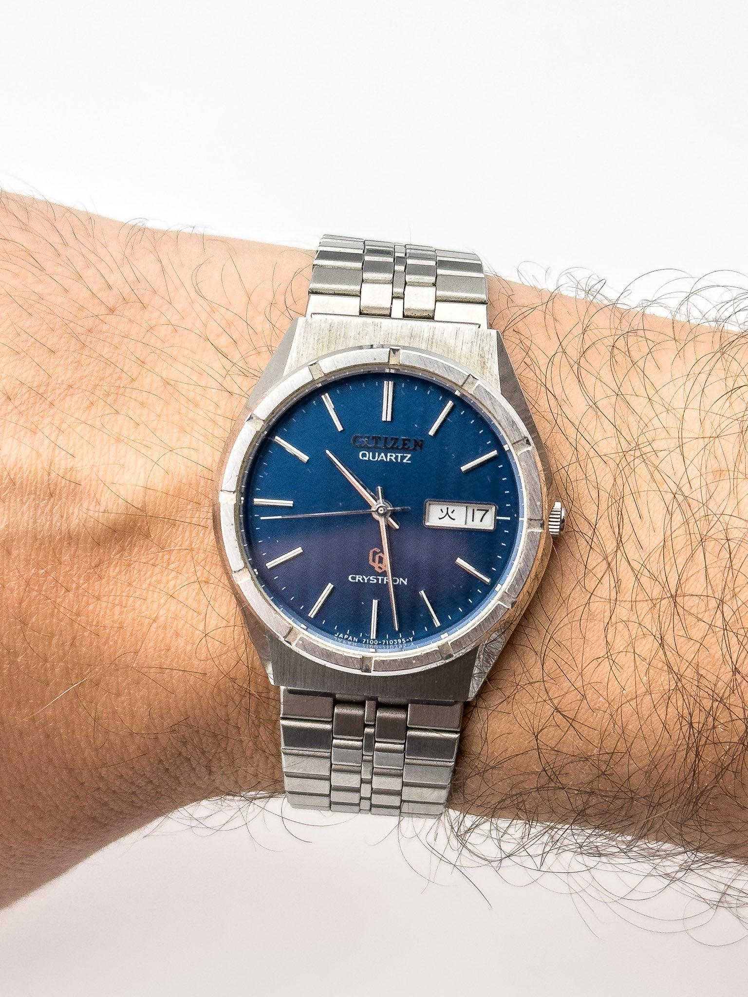 Citizen - Cryston Blue Dial - 1980's - Atelier Victor