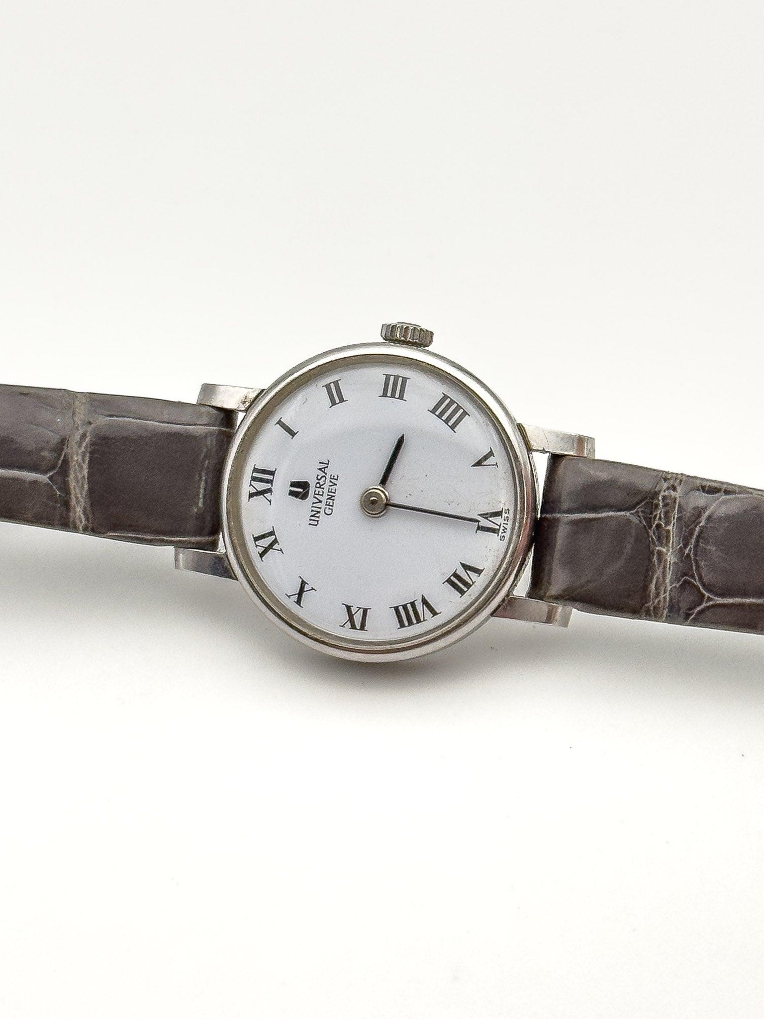 Universal Genève - White Dress Watch - 1970's