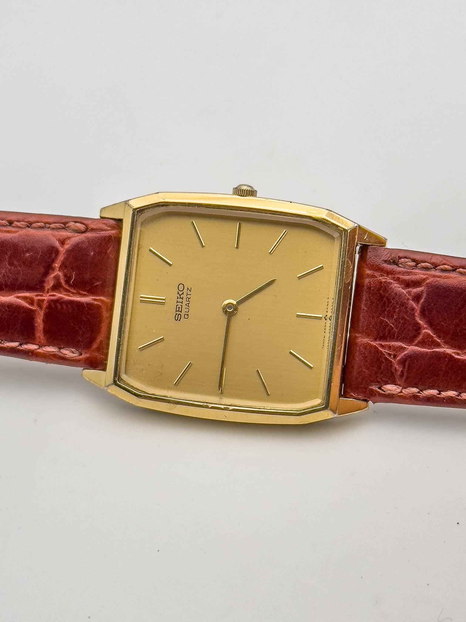 Seiko - Reloj de vestir Tonneau Gold - 1995