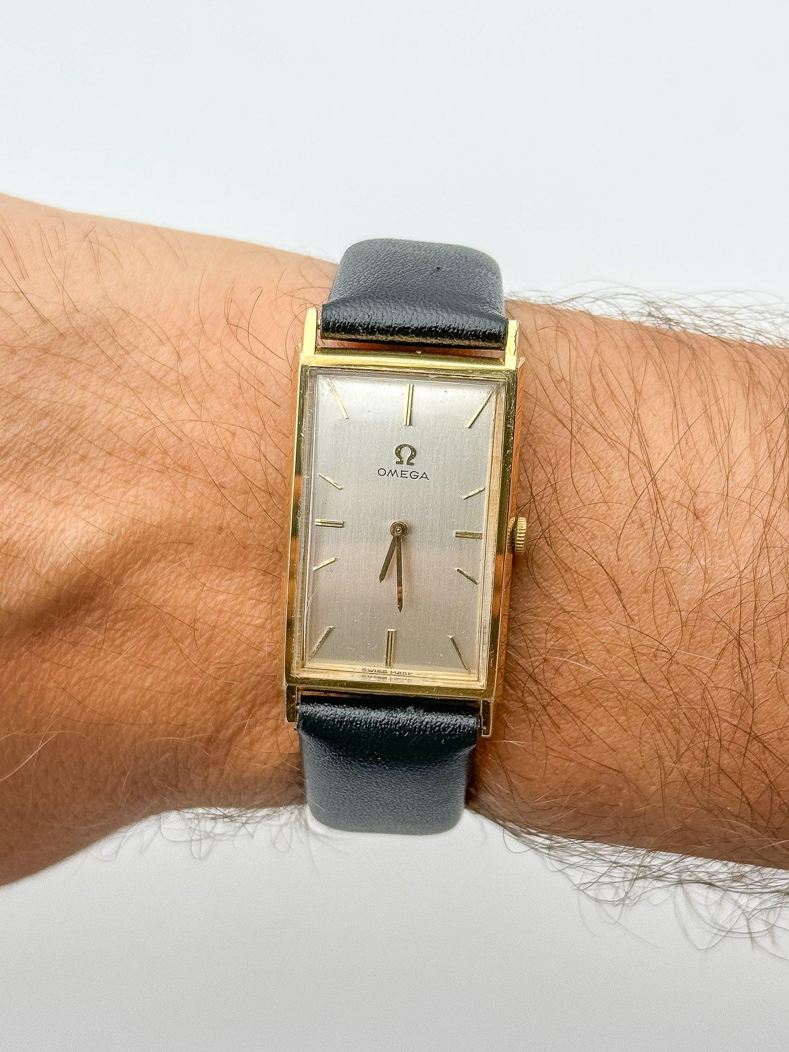 Omega - De Ville Curved Tank XL Gold - Box - 1965