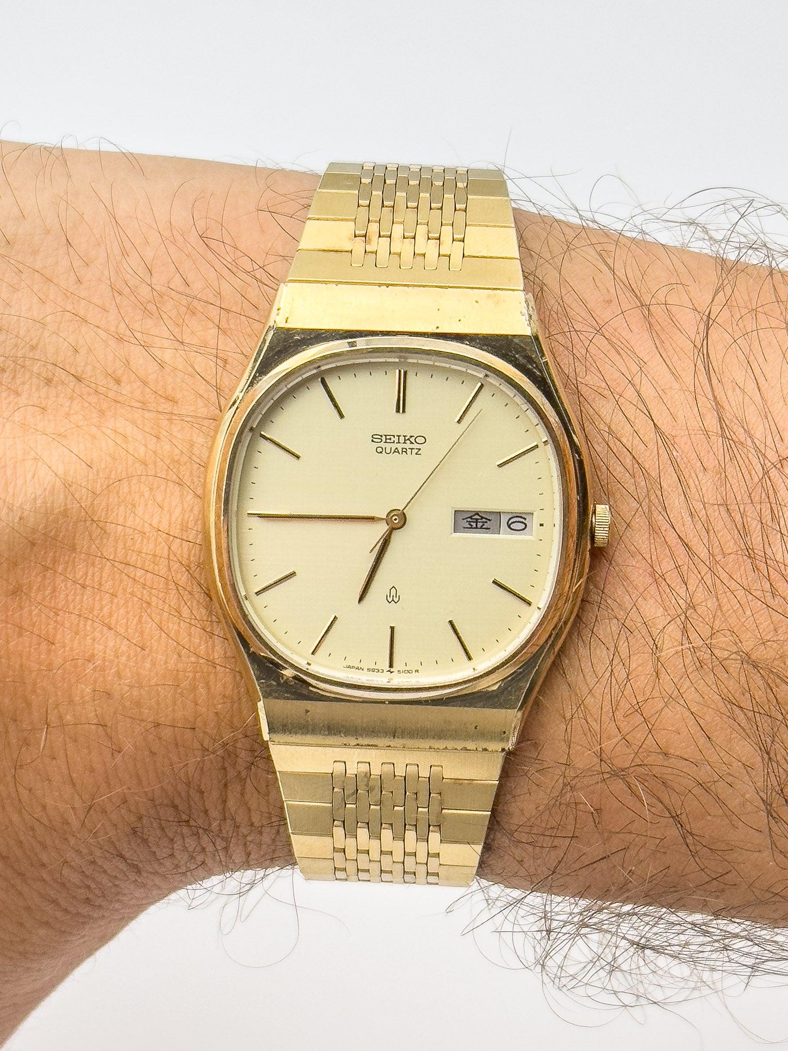 Seiko - Linen Dial Gold - 1981