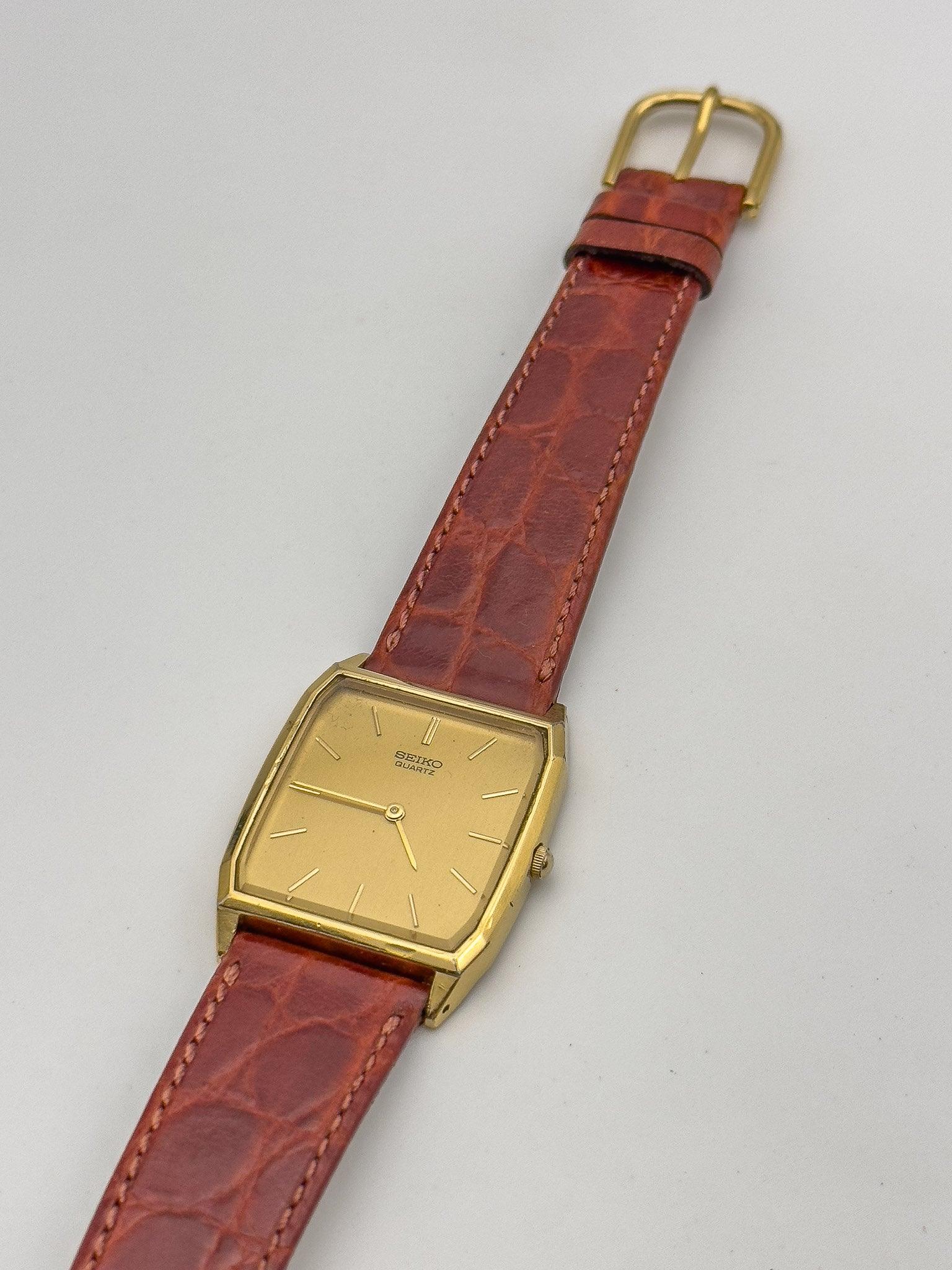 Seiko - Tonneau Gold Dress Watch - 1995