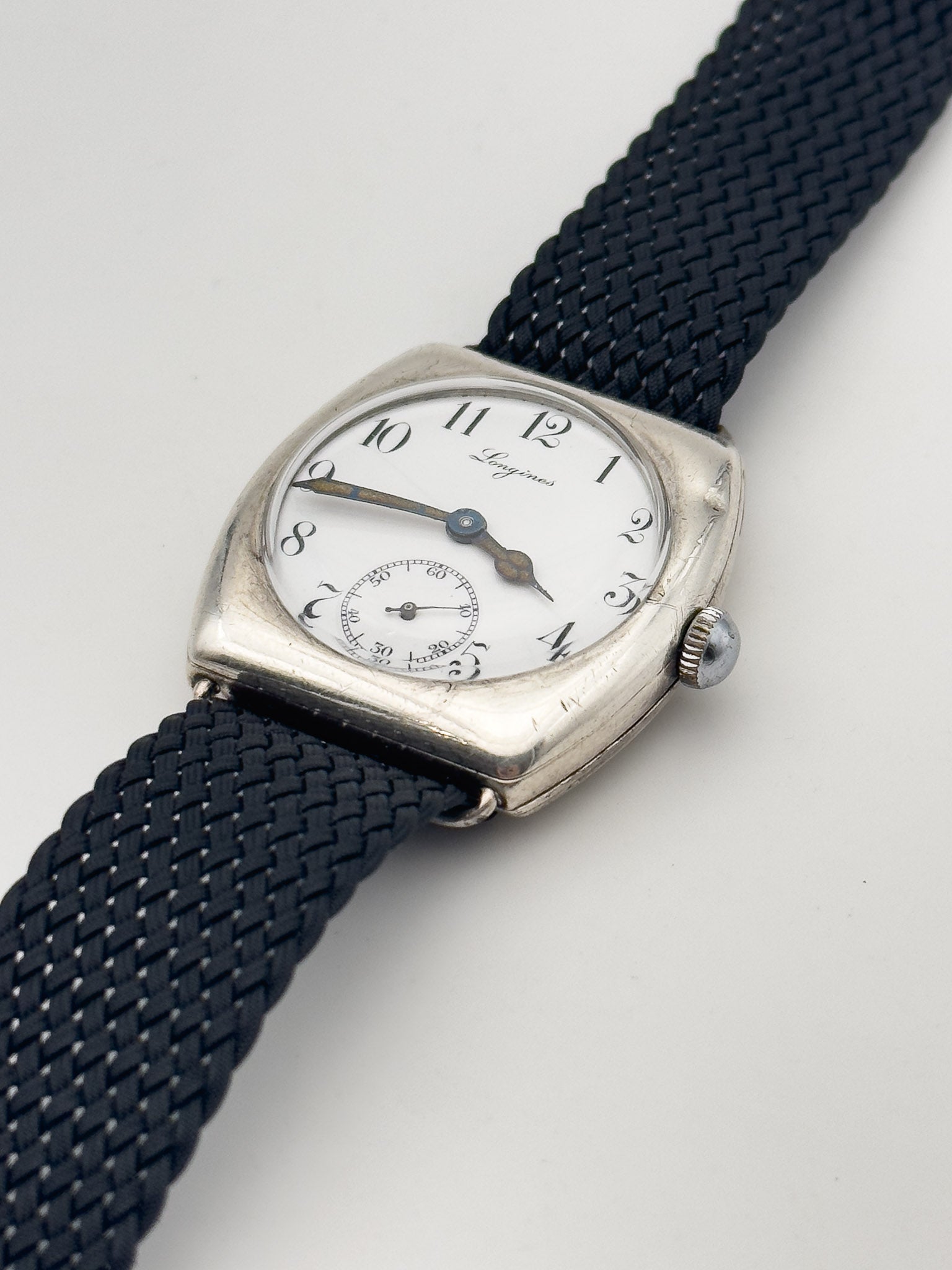 Longines - WW1 Tonneau Silver 935 Übergroße - 1915