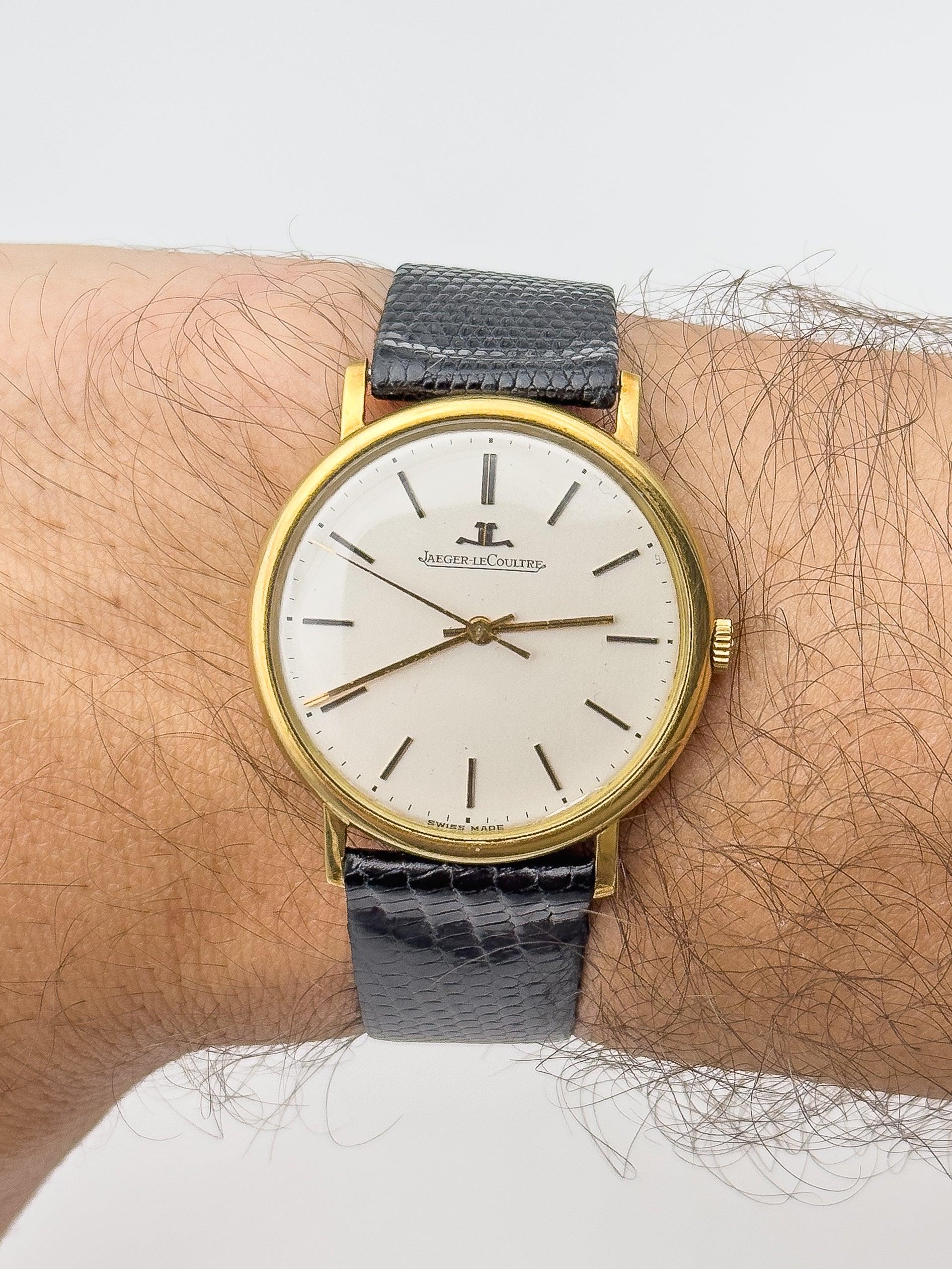 Jaeger-Lecoultre - 18K Gold Dress Watch - Box - 1960's - Atelier Victor