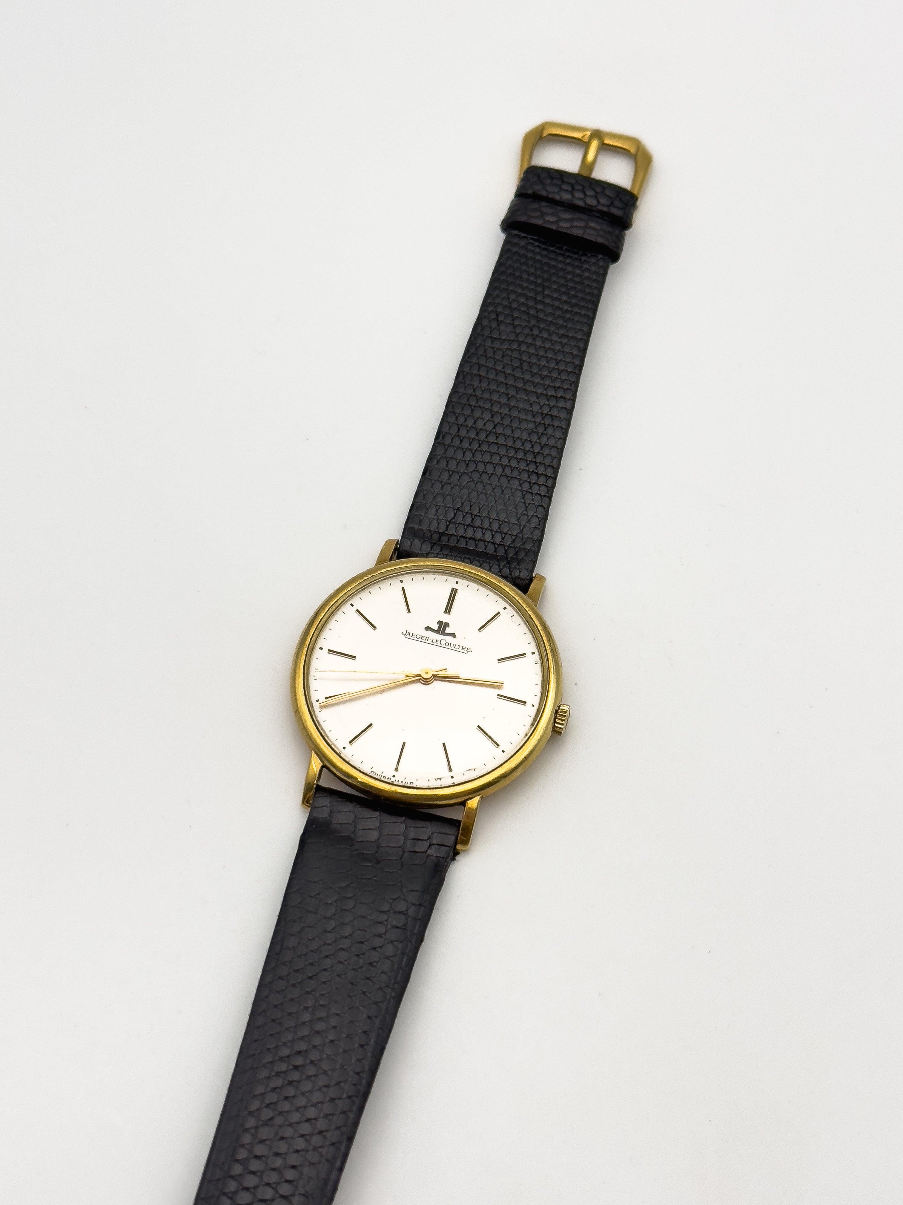 Jaeger-Lecoultre - 18K Gold Dress Watch - Box - 1960's - Atelier Victor