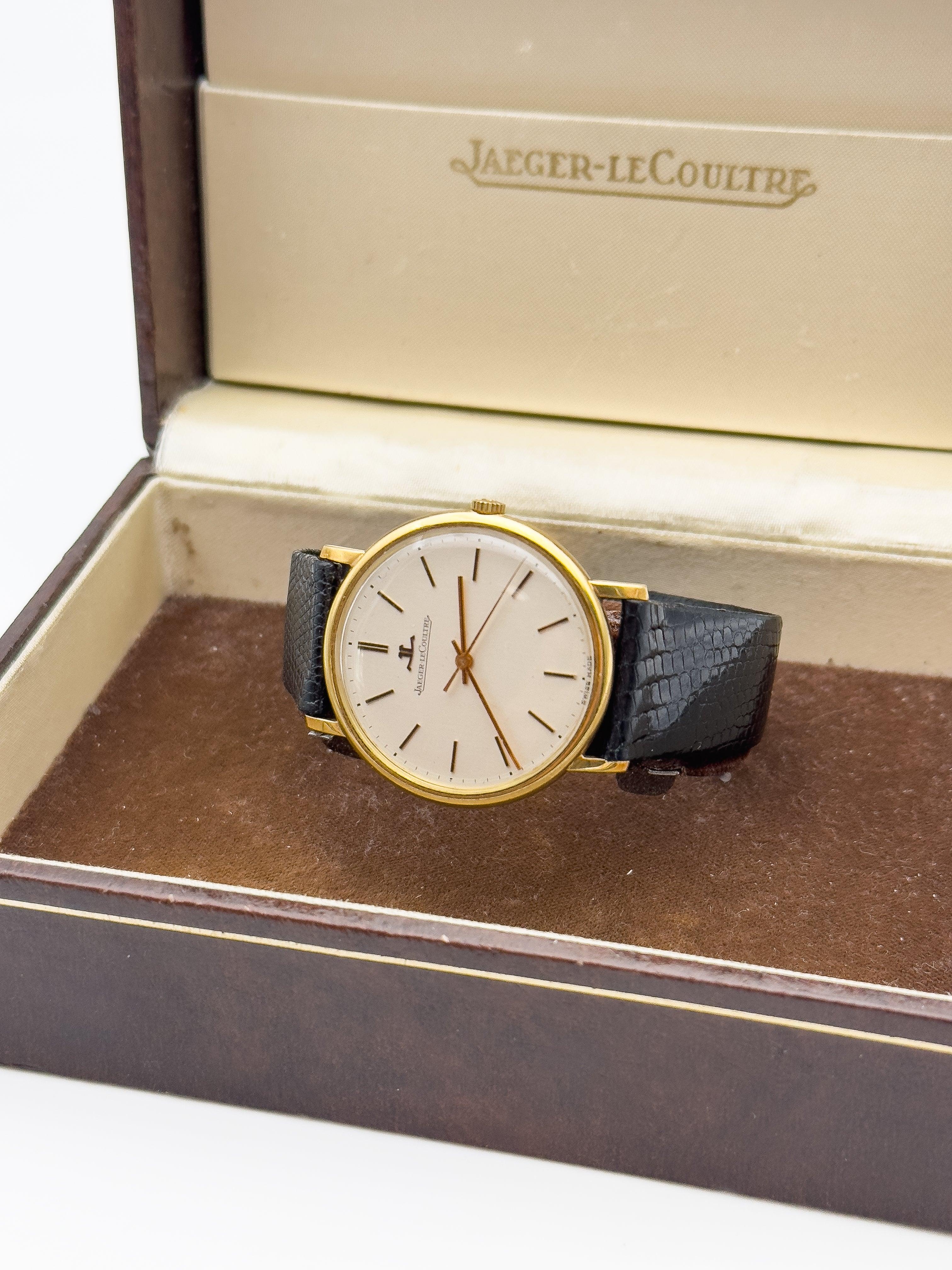 Jaeger-Lecoultre - 18K Gold Dress Watch - Box - 1960's - Atelier Victor