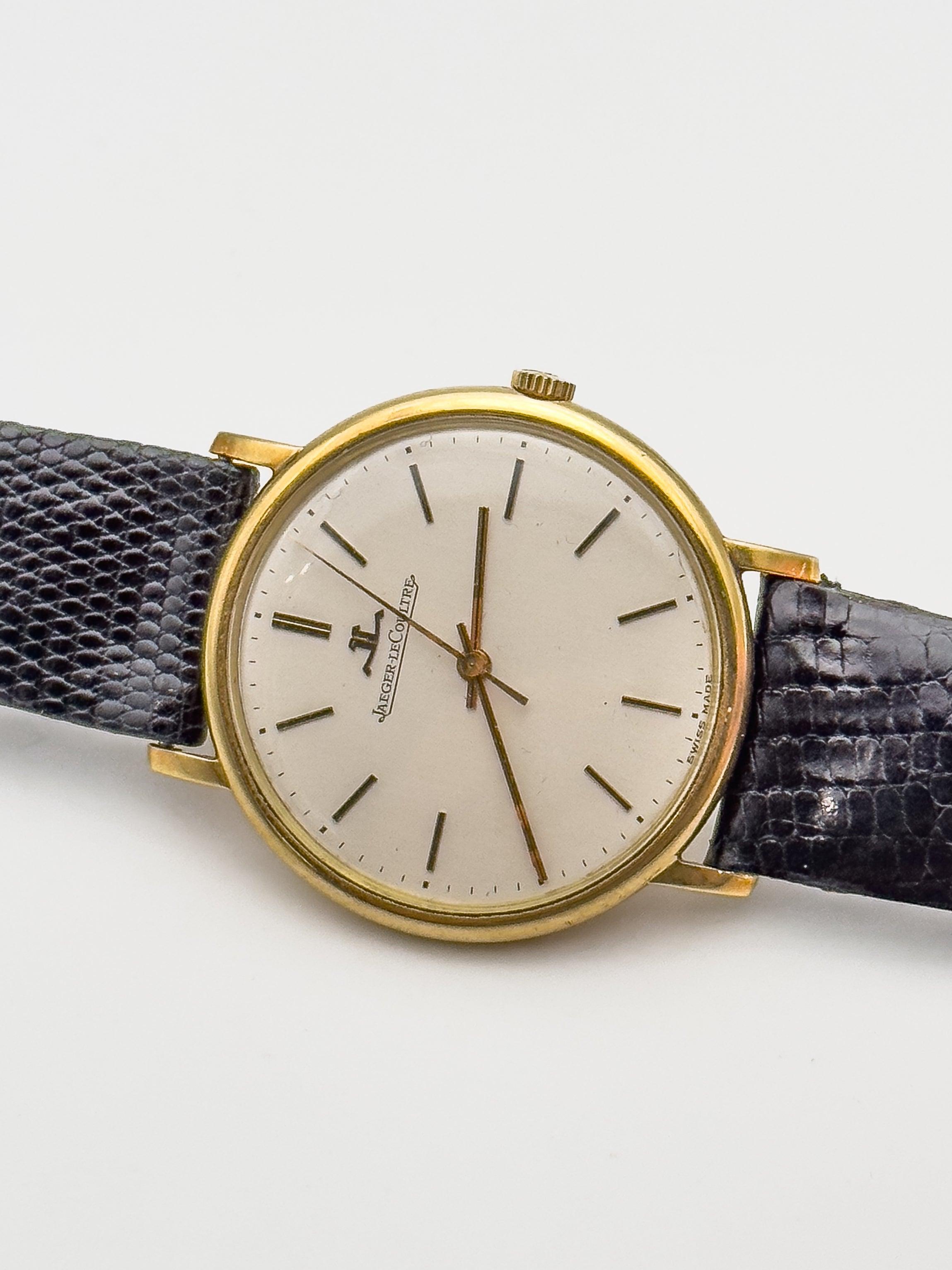 Jaeger-Lecoultre - 18K Gold Dress Watch - Box - 1960's - Atelier Victor