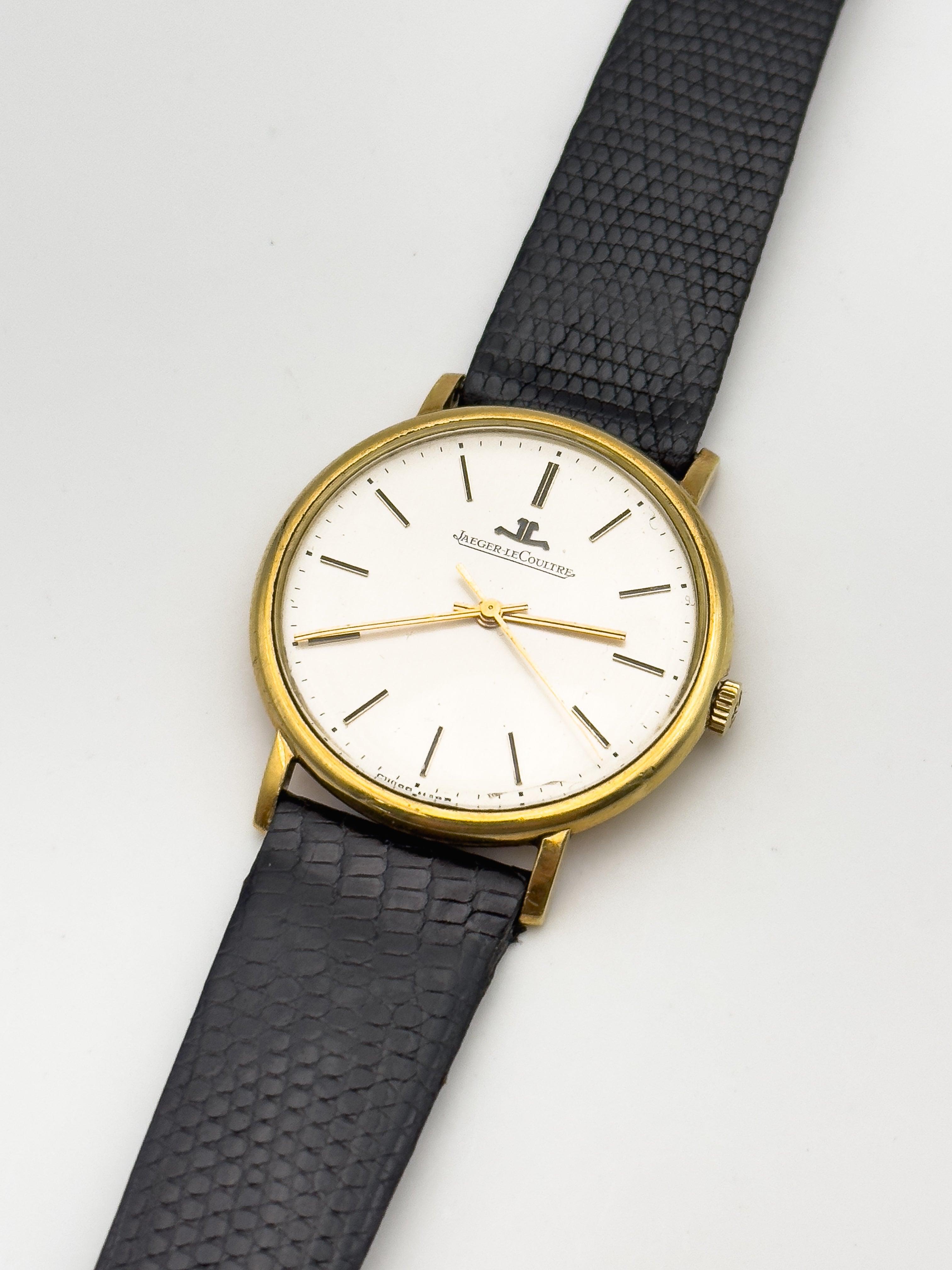 Jaeger-Lecoultre - 18K Gold Dress Watch - Box - 1960's - Atelier Victor